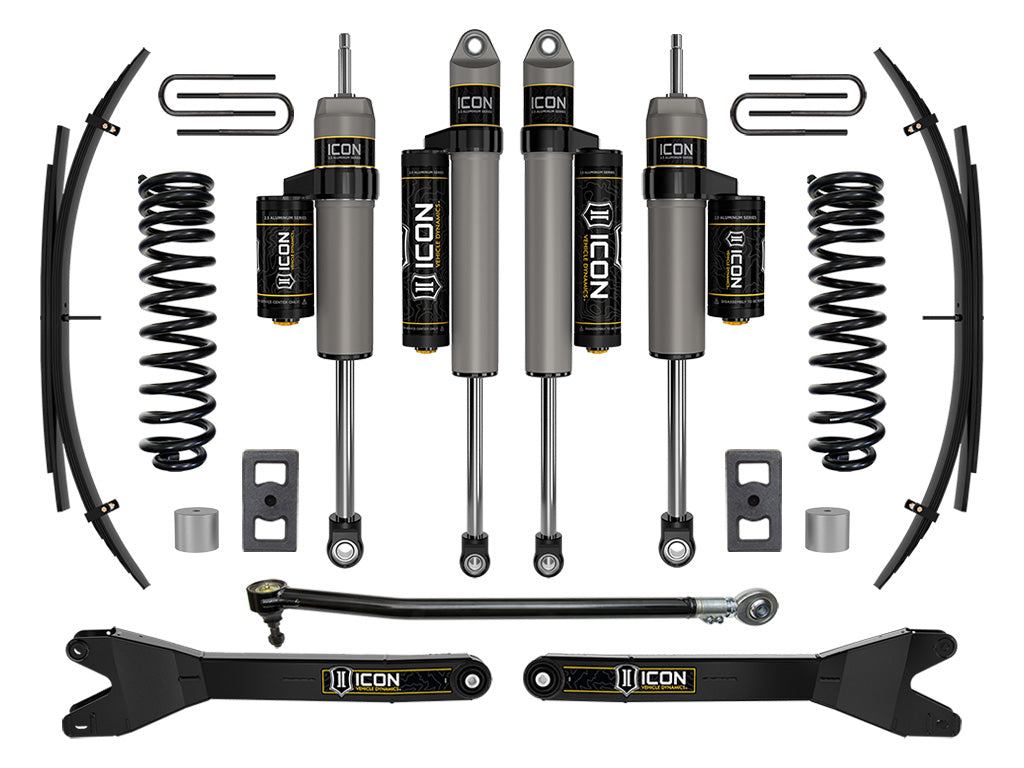 2023-2025 Ford F-250/F-350 Super Duty 4WD Gas 2.5 Inch Lift Stage 3 Suspension System W/ Radius Arms And Expansion Packs Icon Vehicle Dynamics