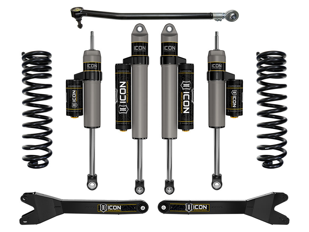 2023-2025 Ford F-250/F-350 Super Duty 4WD Gas 2.5 Inch Lift Stage 3 Suspension System W/ Radius Arms Icon Vehicle Dynamics