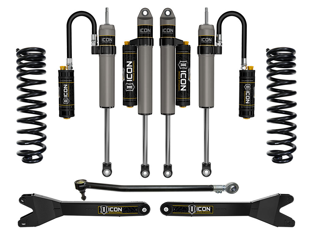 2023-2025 Ford F-250/F-350 Super Duty 4WD Gas 2.5 Inch Lift Stage 4 Suspension System W/ Radius Arms Icon Vehicle Dynamics