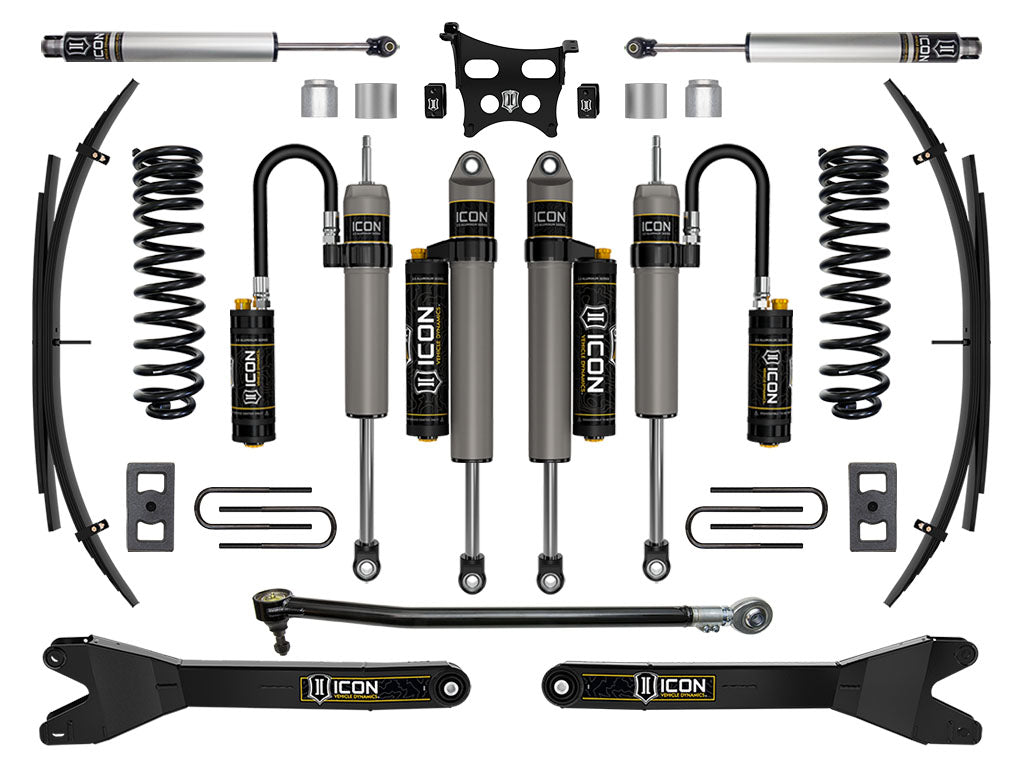 2023-2025 Ford F-250/F-350 Super Duty 4WD Gas 2.5 Inch Lift Stage 5 Suspension System W/ Radius Arms And Expansion Packs Icon Vehicle Dynamics