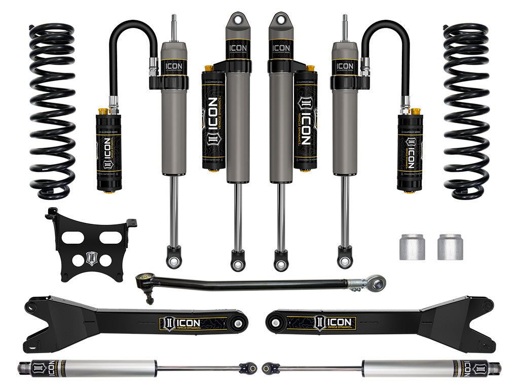 2023-2025 Ford F-250/F-350 Super Duty 4WD Gas 2.5 Inch Lift Stage 5 Suspension System W/ Radius Arms Icon Vehicle Dynamics