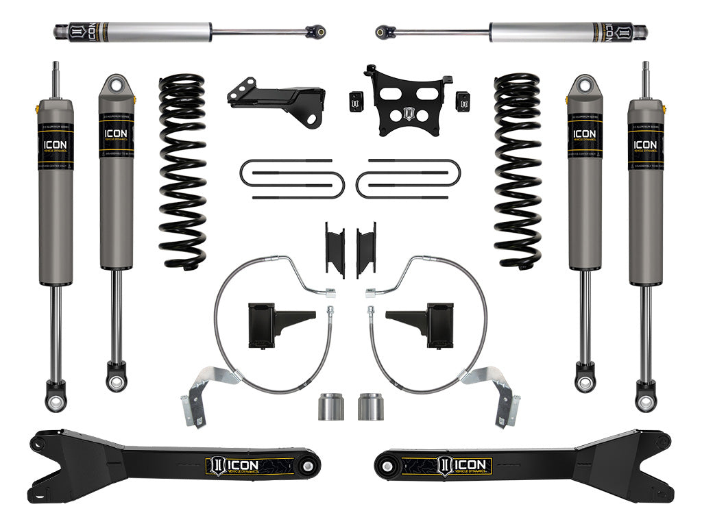 2023-2025 Ford F-250/F-350 Super Duty 4WD Gas 4.5 Inch Lift Stage 3 Suspension System W/ Radius Arms Icon Vehicle Dynamics