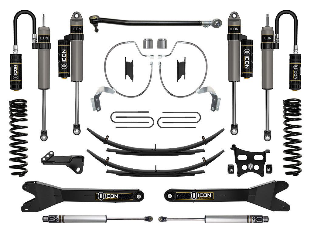 2023-2025 Ford F-250/F-350 Super Duty 4WD Gas 4.5 Inch Lift Stage 4 Suspension System W/ Radius Arms & Expansion Packs Icon Vehicle Dynamics