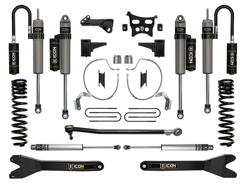 2023-2025 Ford F-250/F-350 Super Duty 4WD Gas 4.5 Inch Lift Stage 4 Suspension System W/ Radius Arms Icon Vehicle Dynamics