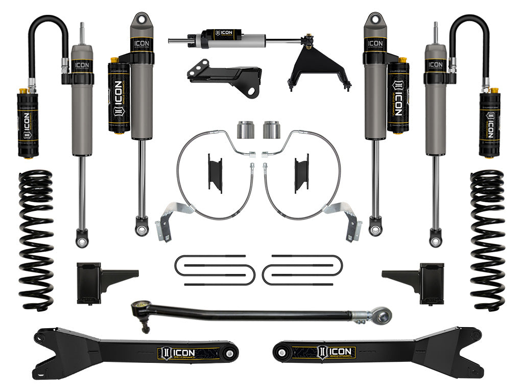 2023-2025 Ford F-250/F-350 Super Duty 4WD Gas 4.5 Inch Lift Stage 5 Suspension System W/ Radius Arms Icon Vehicle Dynamics