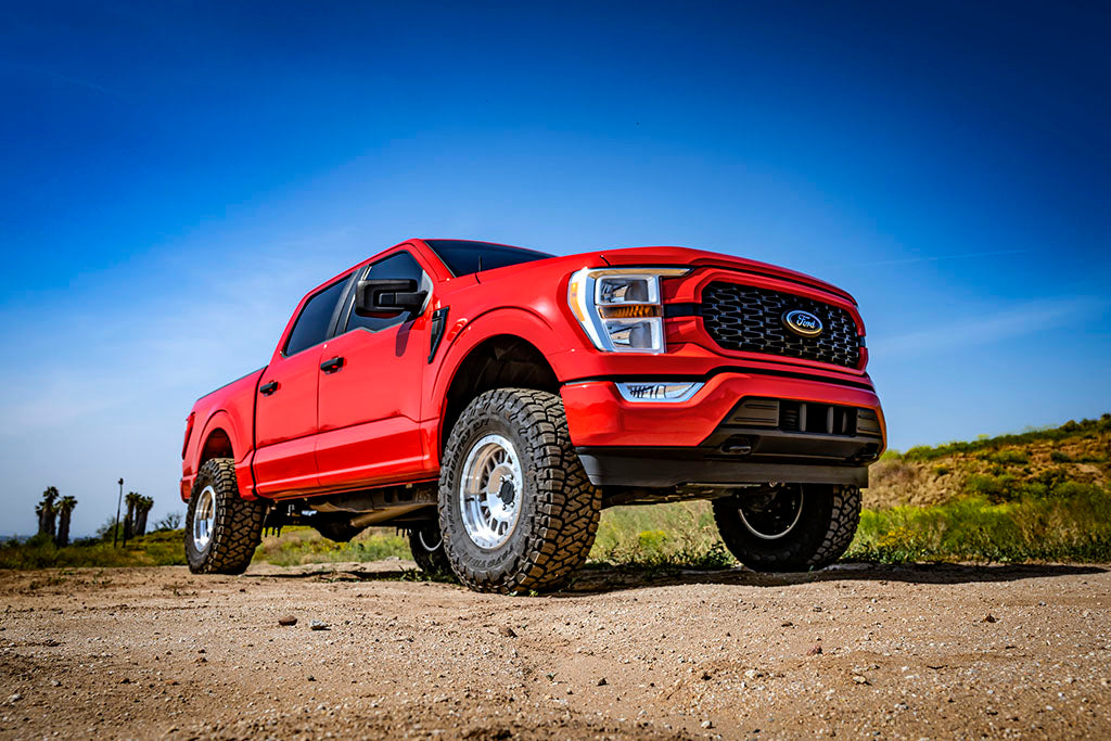 2021-2024 Ford F-150 4WD 3.5-4.5 Inch Lift Stage 4 Suspension System Tubular CDCV W/ Leaf Packs Icon Vehicle Dynamics