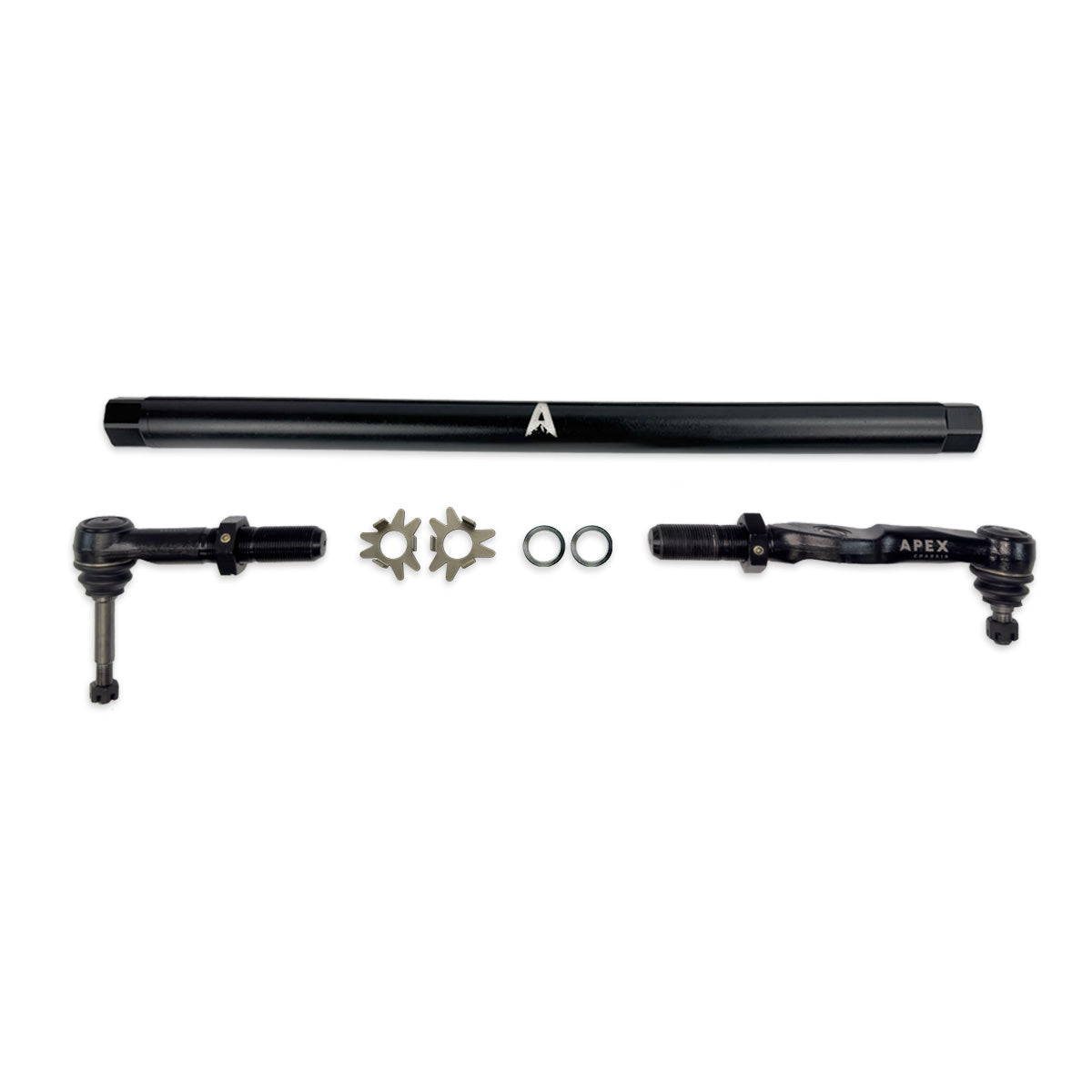Heavy Duty Black Aluminum Drag Link Assembly Fits: 17-25 F250/F350 Super Duty Apex Chassis