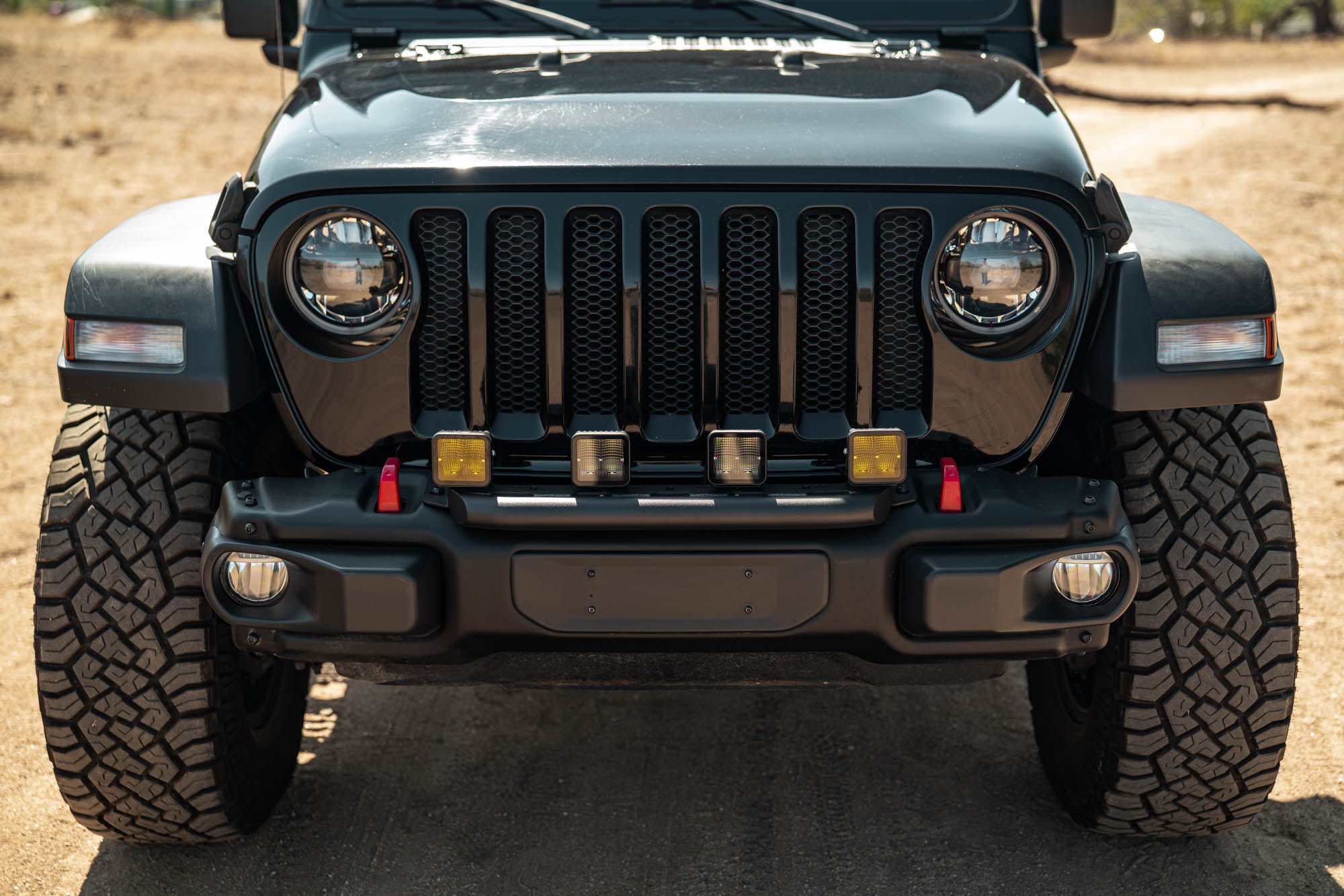 2018 2025 Wrangler JL Push Bar for Mopar Rubicon Steel Bumper DV8 Offroad