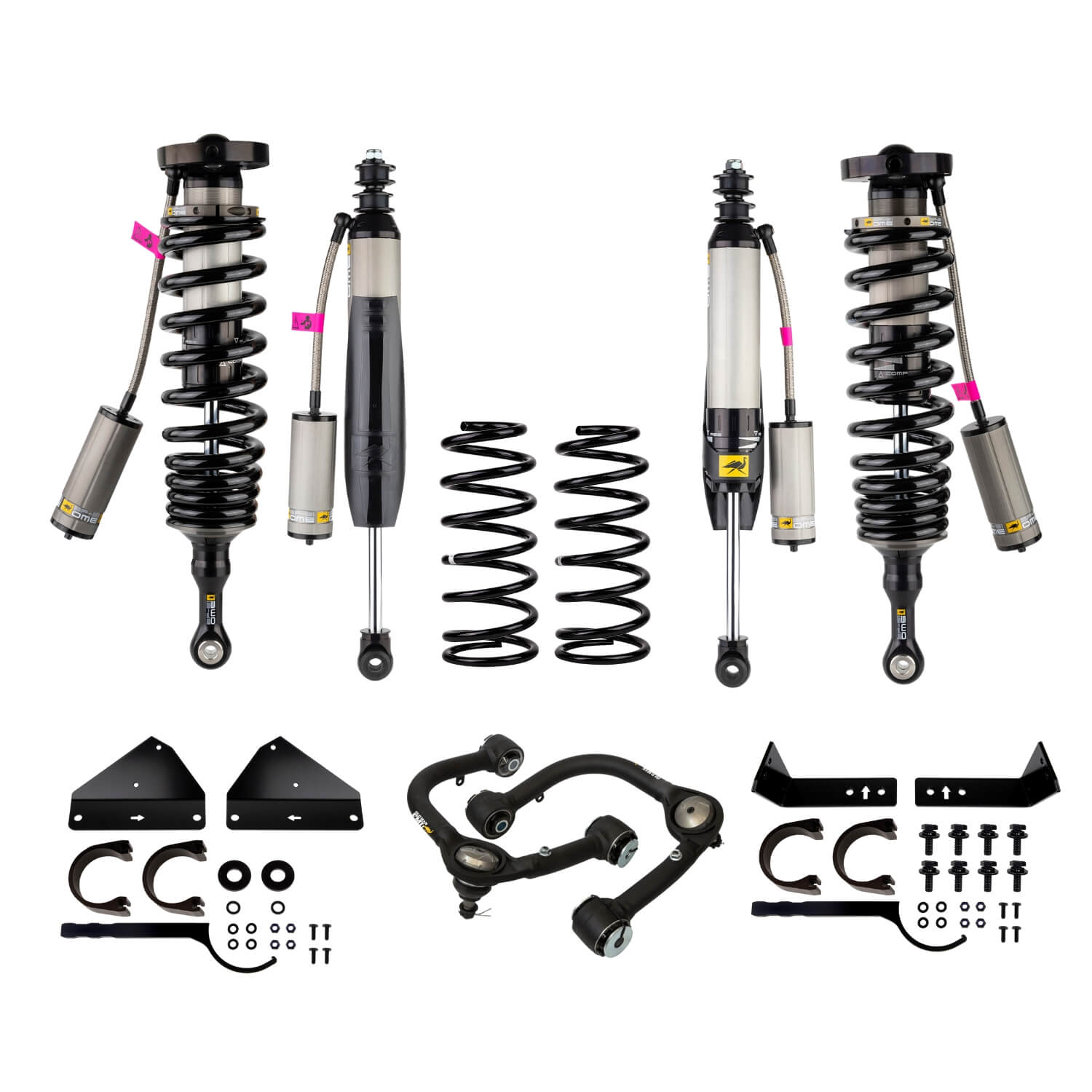 08-21 Toyota Land Cruiser Light Load Suspension Kit with BP-51 Shocks and Upper Control Arms Light Load