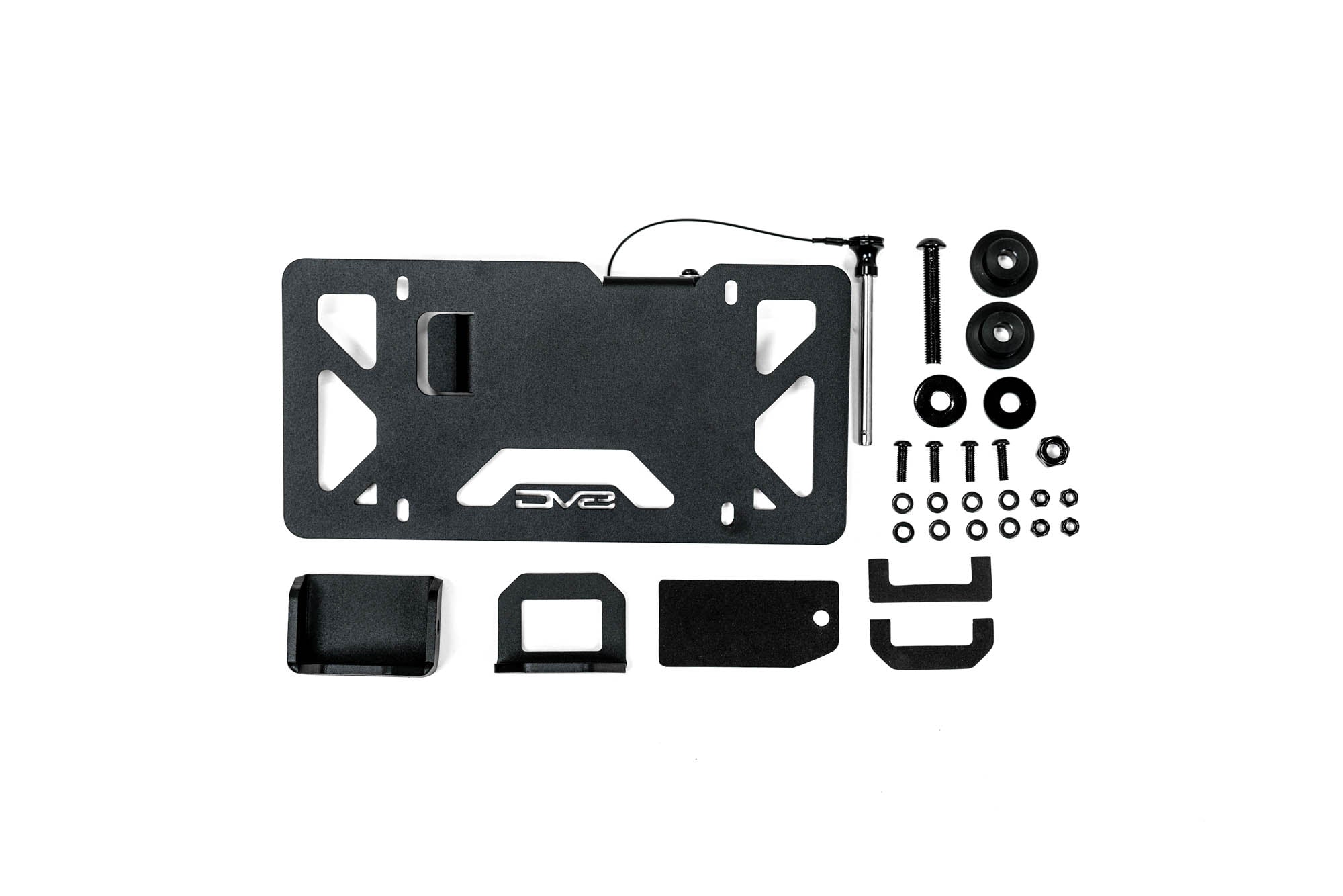 Universal Quick Release D Ring License Plate Mount DV8 Offroad