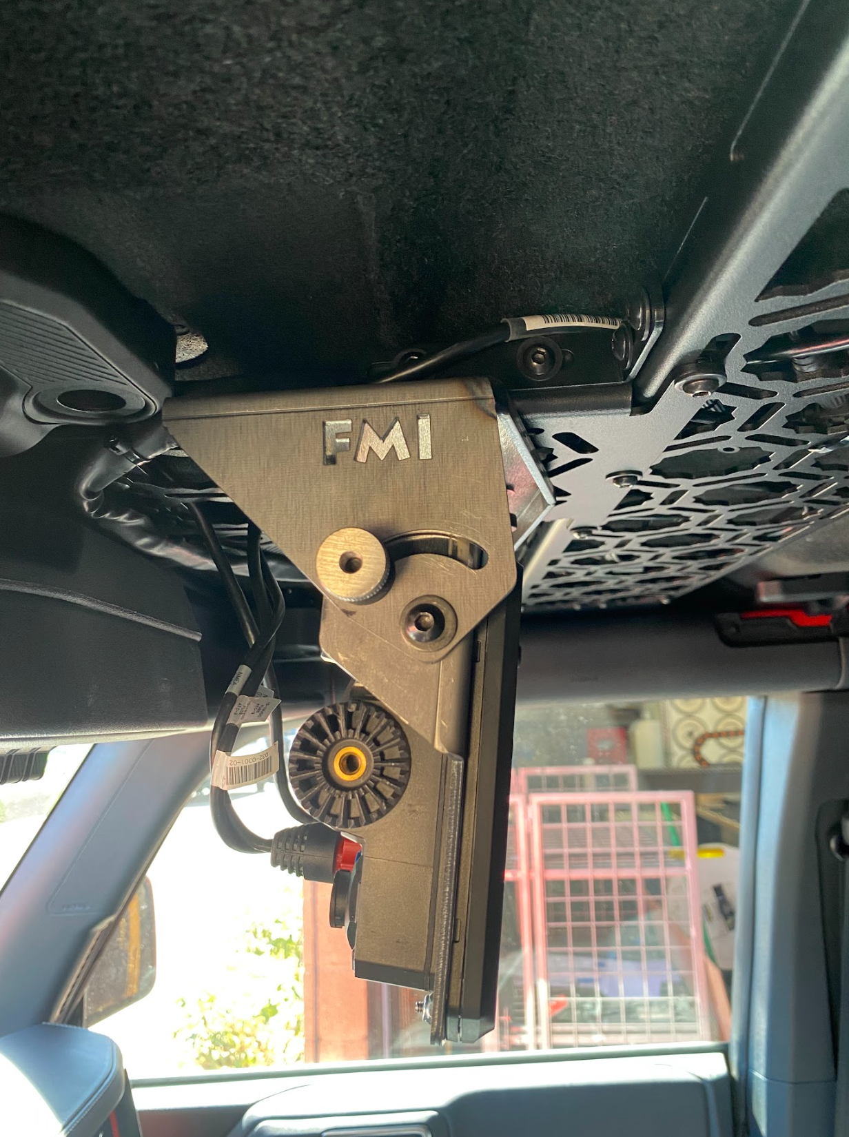 Foutz Motorsports Fold Down Lowrance HDS7-LIVE GPS Mount - Roof Mount 2022-2026 Ford Bronco Raptor 2021-2026 Ford Bronco