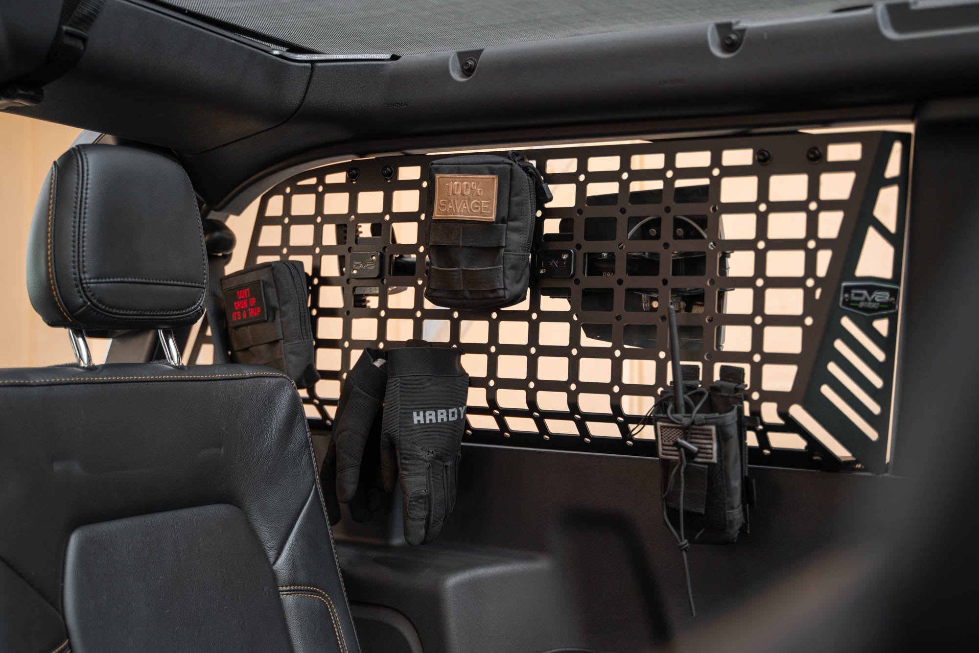 2021 2024 Ford Bronco Rear Window Molle Panels DV8 Offroad