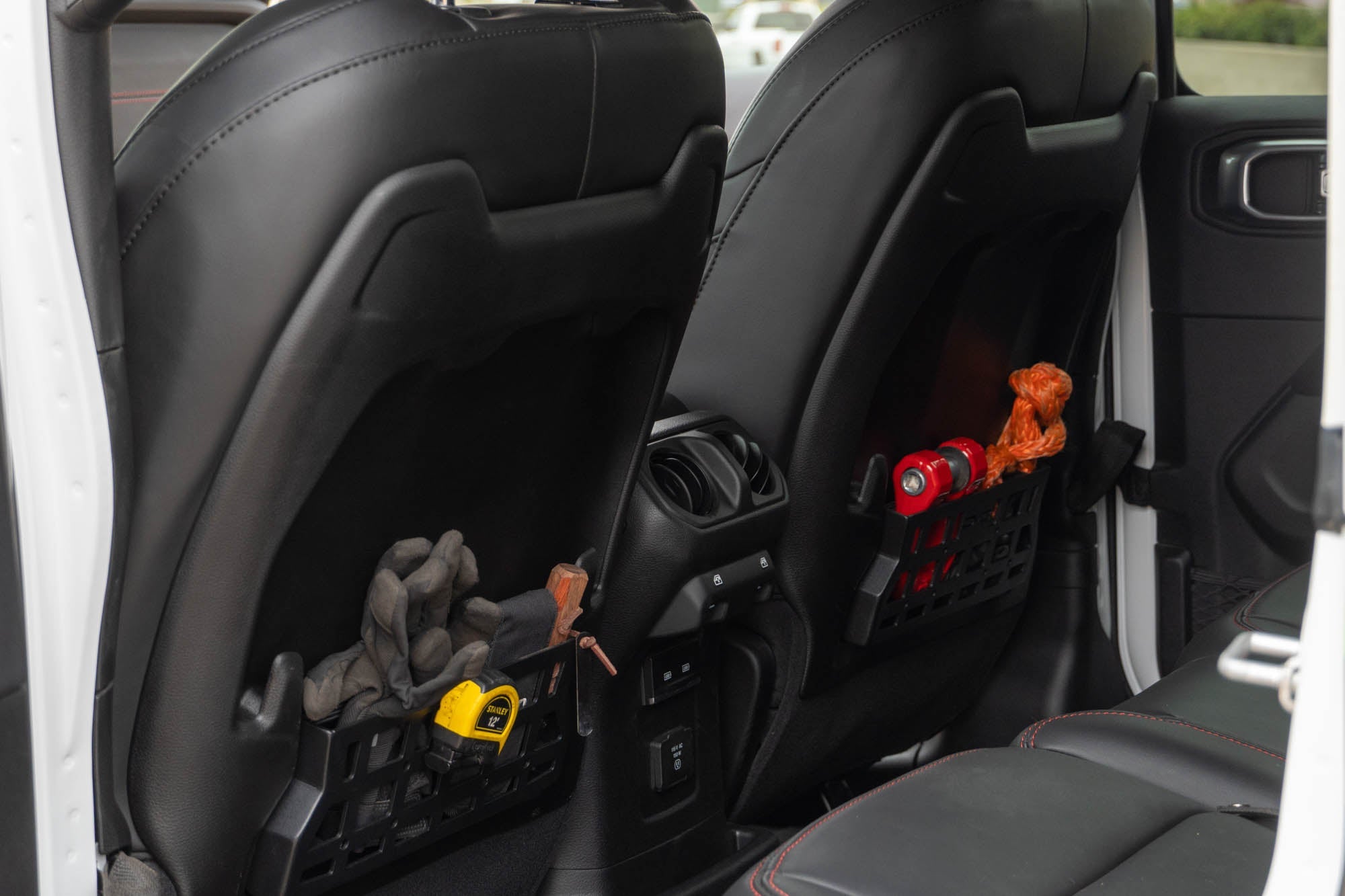 2018 2025 Jeep Wrangler JL JLU Gladiator JT Seat Back Molle Pockets DV8 Offroad
