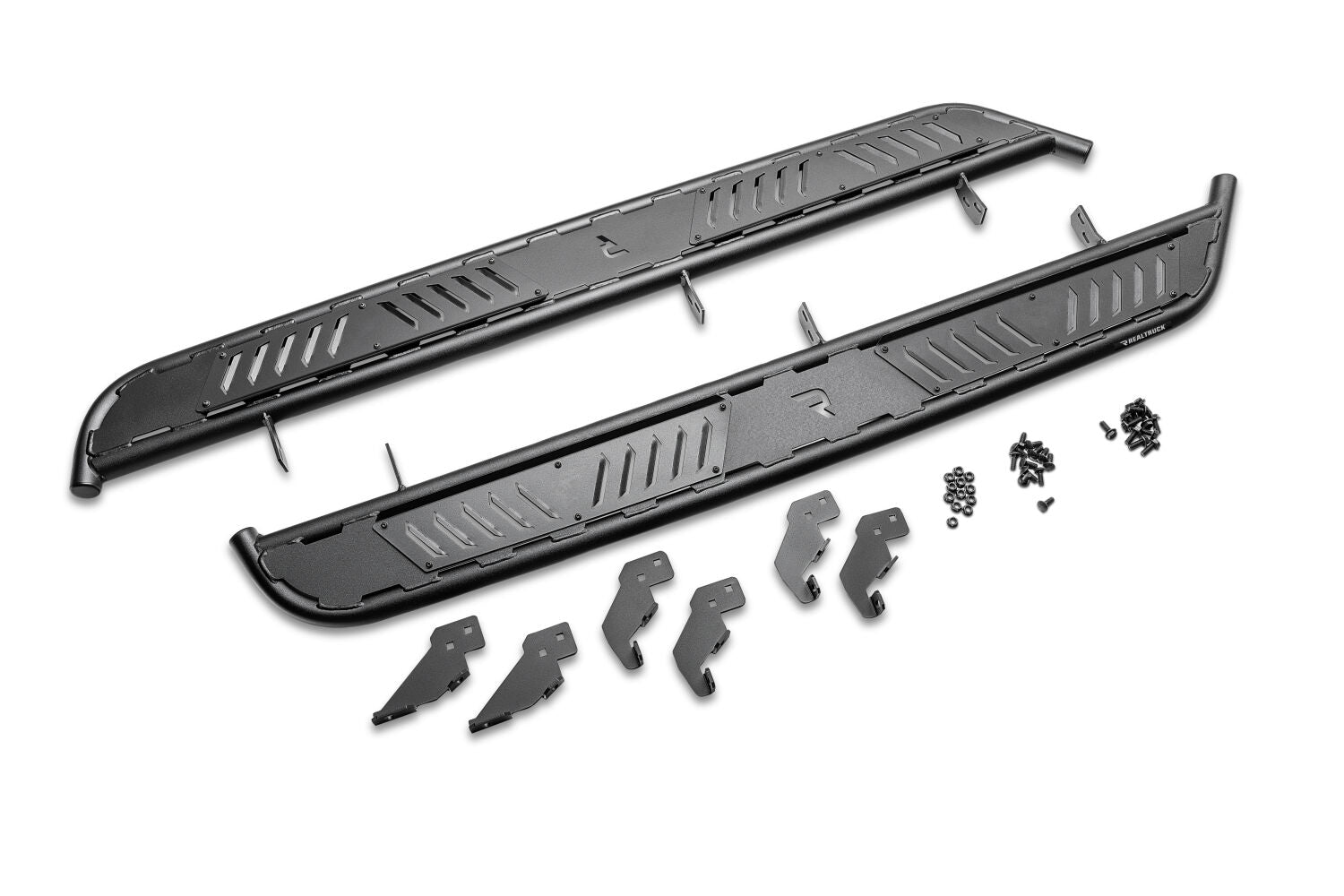 Roan Running Board Full Length (2 Steps per Side) 2021-2025 Ford Bronco 4-Dr Textured Black NFab