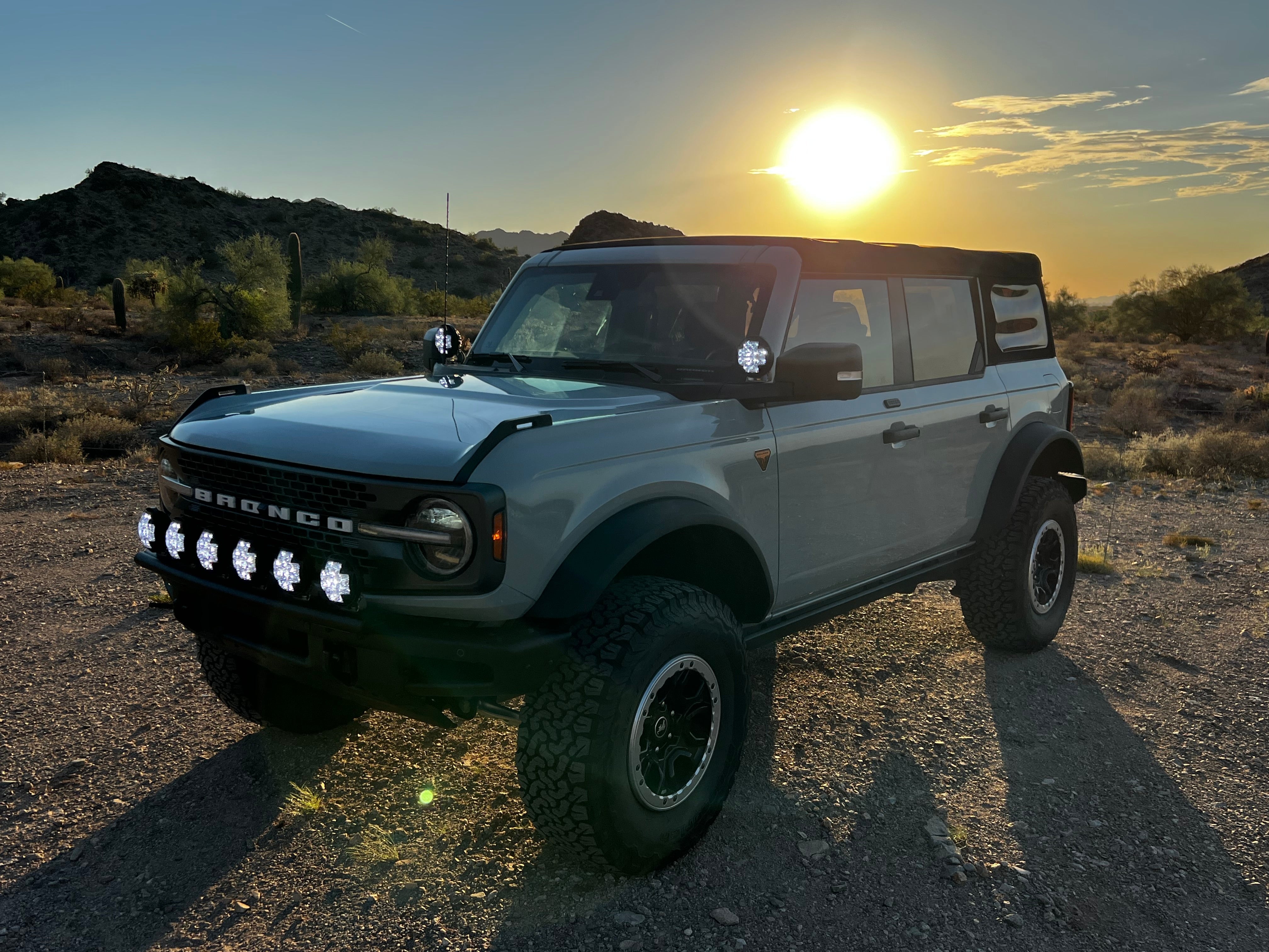 Foutz Motorsports Front Light Mount Kit for Stock Bumper 2022-2026 Ford Bronco Raptor