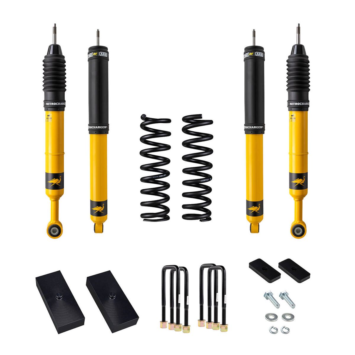 16-23 Toyota Tacoma Nitrocharger Plus Suspension Lift Kit 2 in Front 220-330 lb / 1.25 in Rear