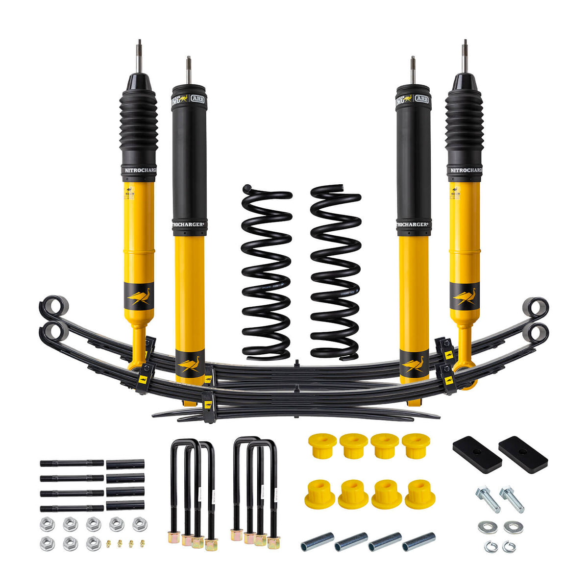 16-23 Toyota Tacoma Nitrocharger Plus Suspension Lift Kit 2 in Front 220-330 lb / 2 in Rear