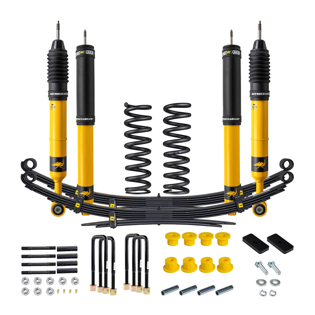 16-23 Toyota Tacoma Nitrocharger Plus Suspension Lift Kit 2 in Front / 2 in Rear 600 lb