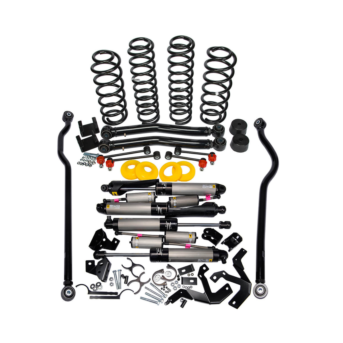 18-25 Jeep Wrangler Heavy Load Suspension Lift Kit with BP-51 Bypass Shocks for 2-Door Models