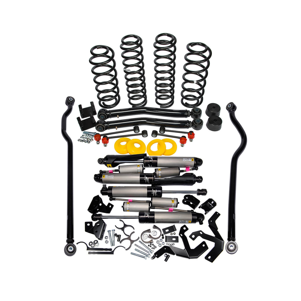 18-25 Jeep Wrangler Heavy Load Suspension Lift Kit with BP-51 Bypass Shocks for 4-Door Models