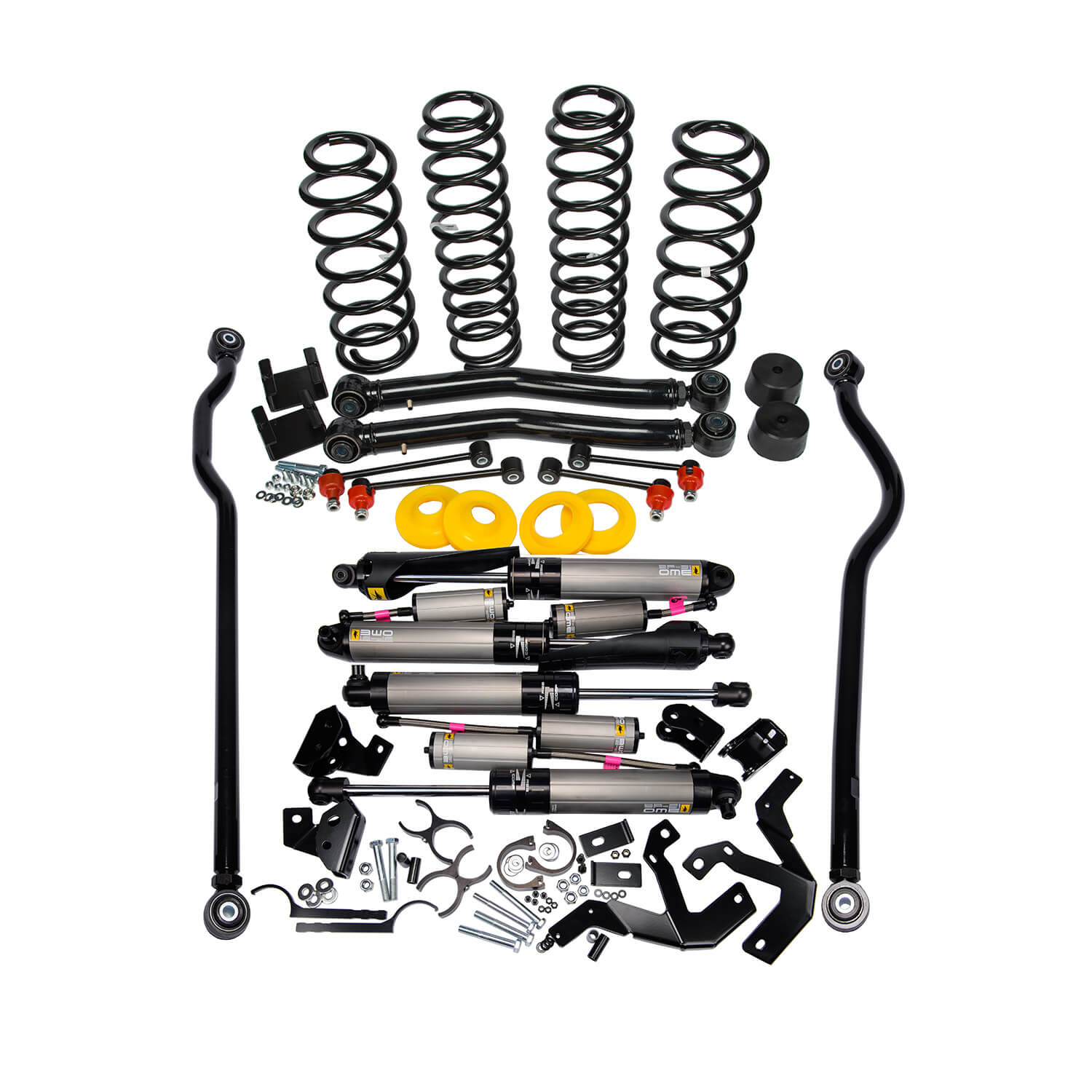 18-25 Jeep Wrangler Light Load Suspension Lift Kit with BP-51 Bypass Shocks for 4-Door Models