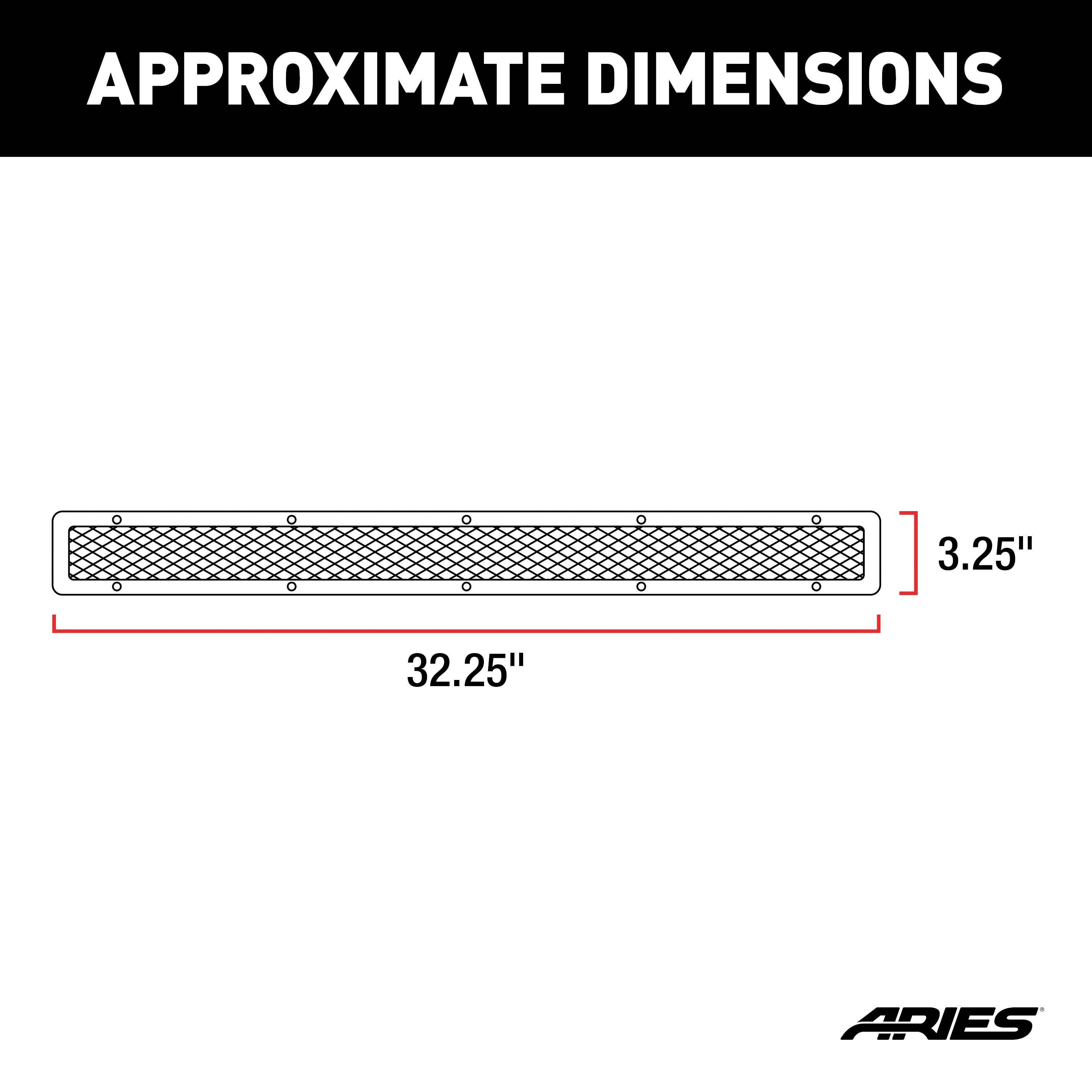 ARIES Pro Series 30-Inch Polished Stainless Light Bar Cover Plate