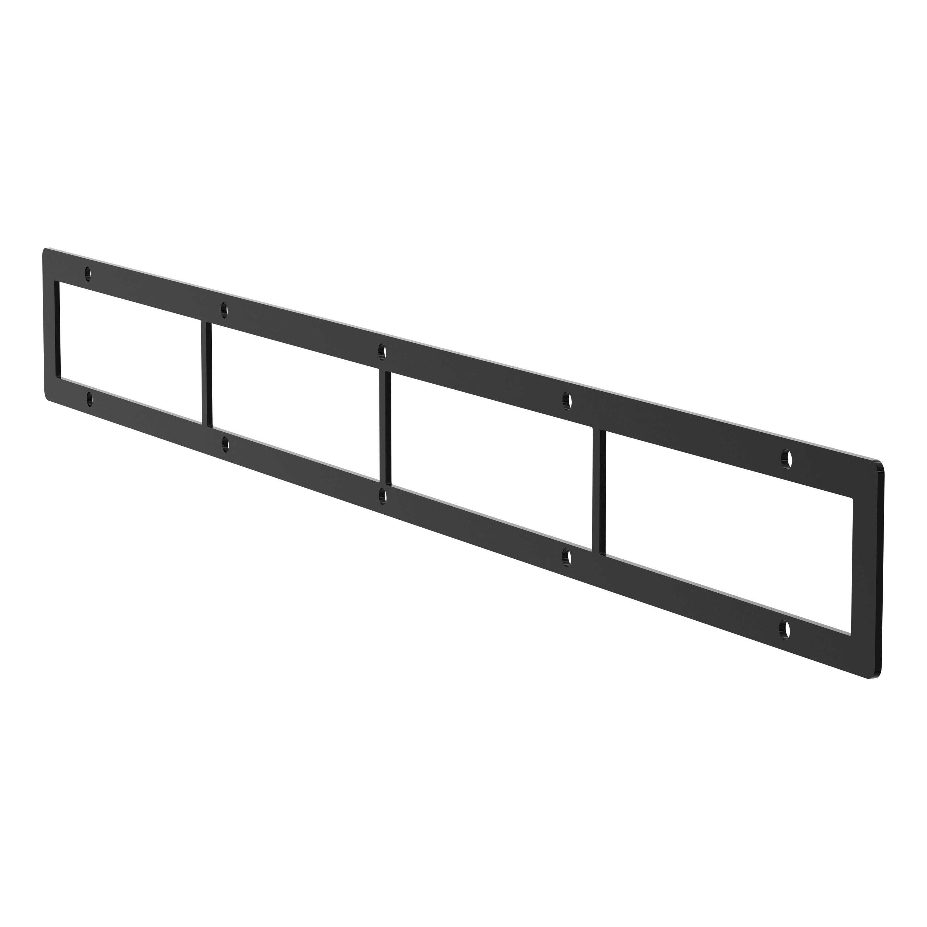 ARIES Pro Series 30-Inch Black Steel Light Bar Cover Plate