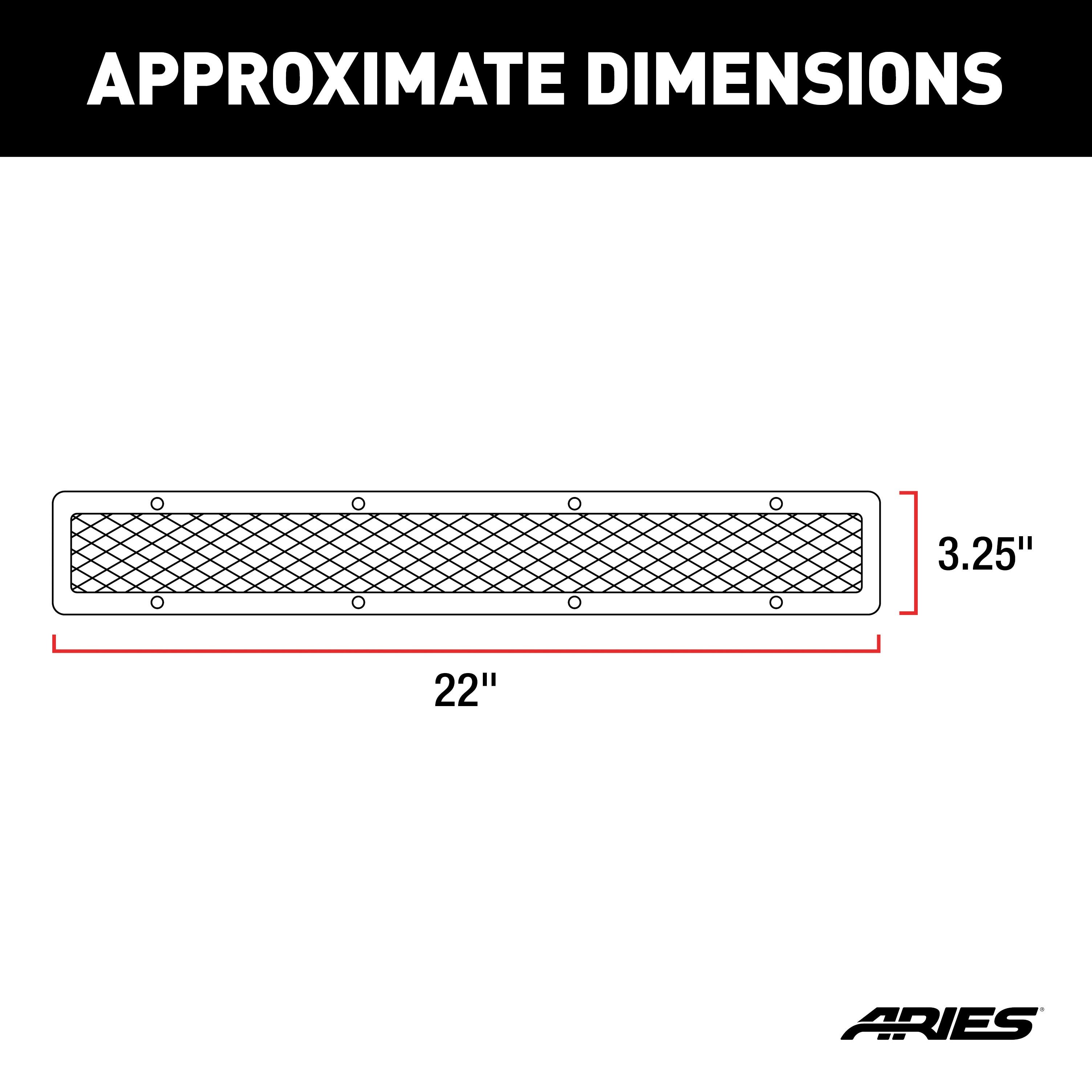 ARIES Pro Series 20-Inch Polished Stainless Light Bar Cover Plate