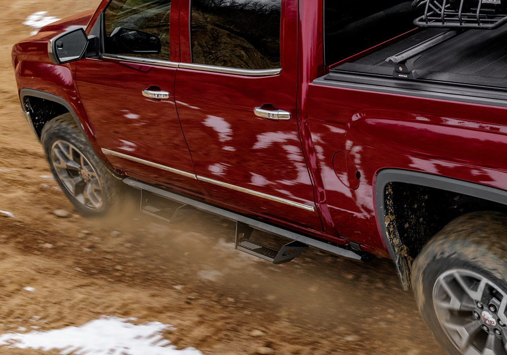 Predator Pro Cab Length (2 Steps per Side) 2007-2021 Toyota TundraCrewMax Textured Black NFab