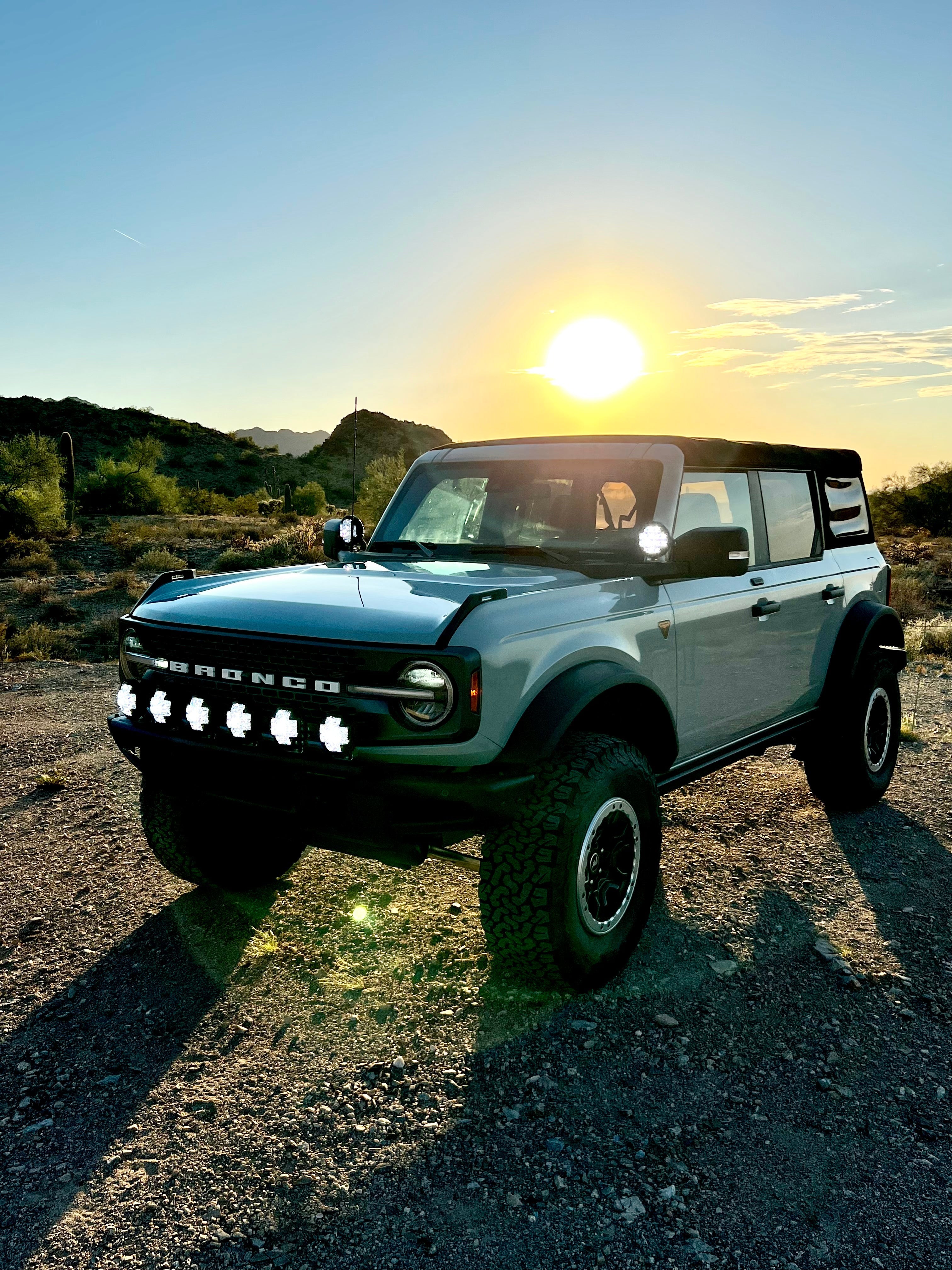 Foutz Motorsports Front Light Mount Kit for Stock Bumper 2022-2026 Ford Bronco Raptor
