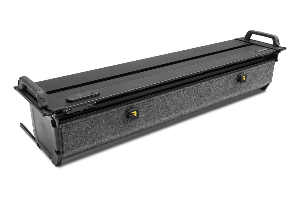 RetraxPRO with EZ-Off FRC-4000 Retractable Tonneau Cover Industrial Strength Aluminum Construction 2022-2026 Toyota Tundra CrewMax 5' 7 inch Bed with Deck Rail System without Trail Special Edition Storage Boxes