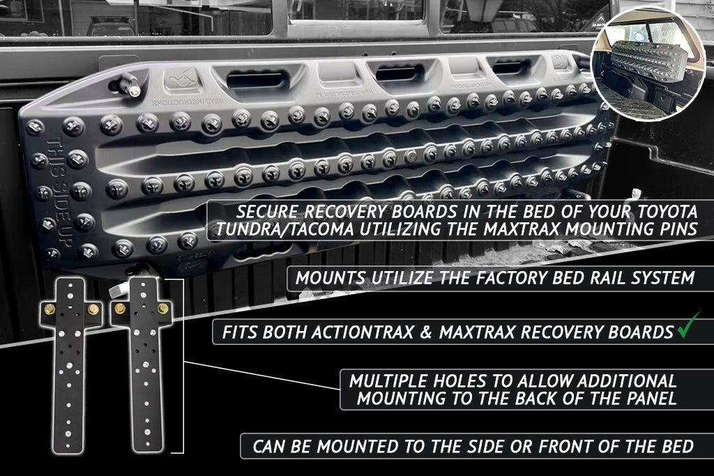 Toyota Tundra & Tacoma Bed Rail Recovery Board Mounts Rago Fabrication