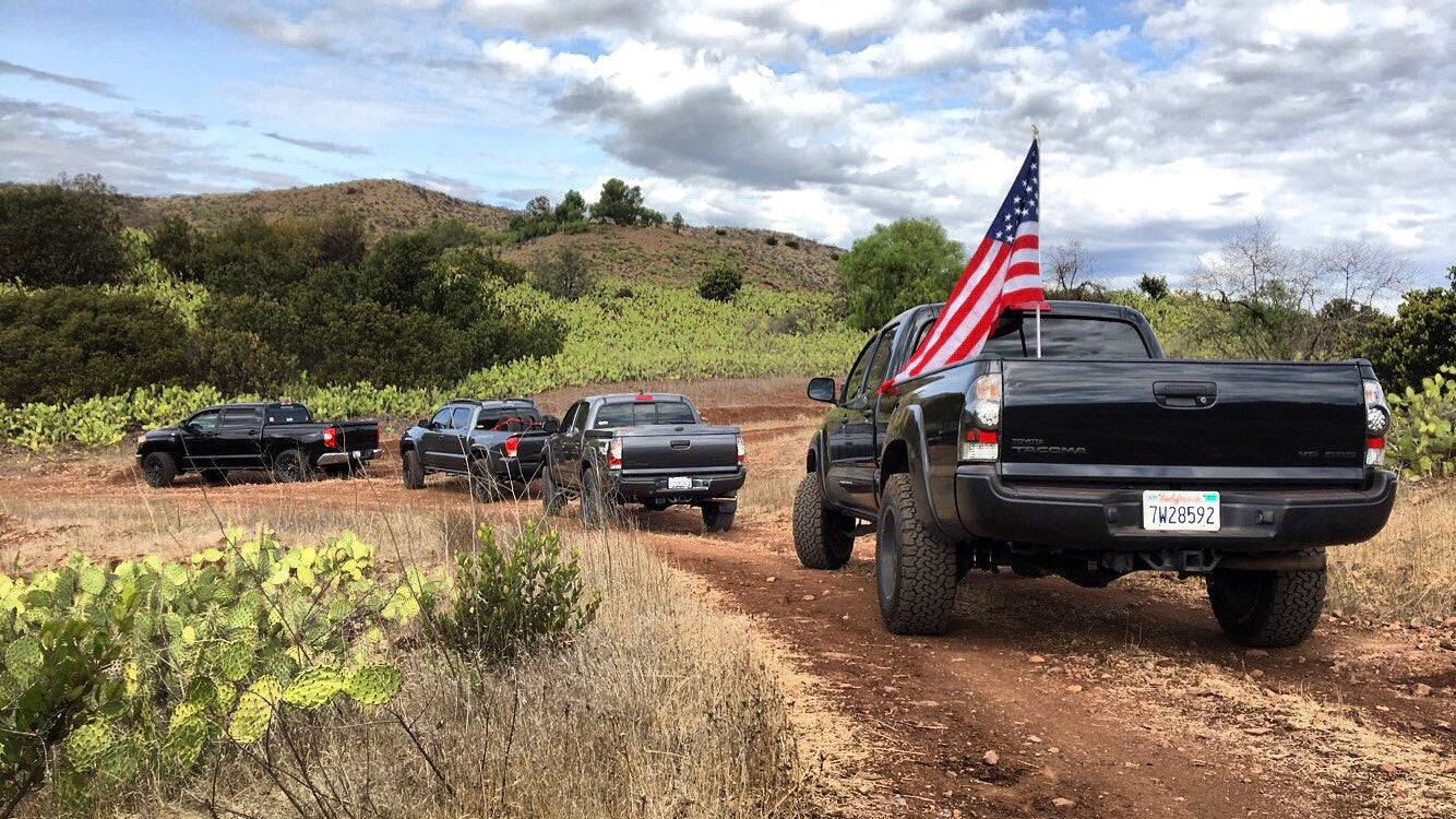 Toyota Tundra & Tacoma Bed Rail Flag Holder Rago Fabrication