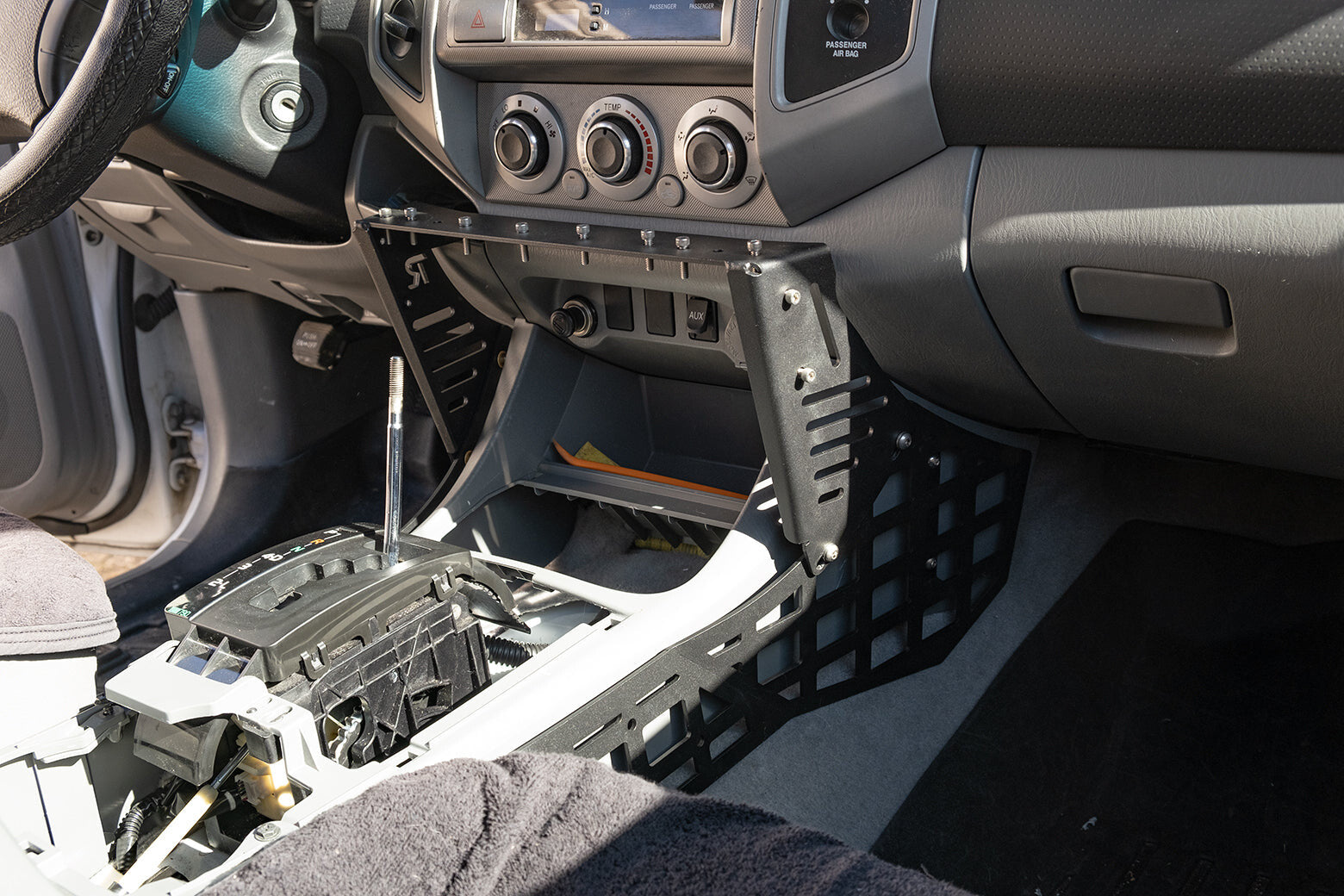 2005-2015 2nd Gen Toyota Tacoma Center Console Molle Storage Panel Rago Fabrication