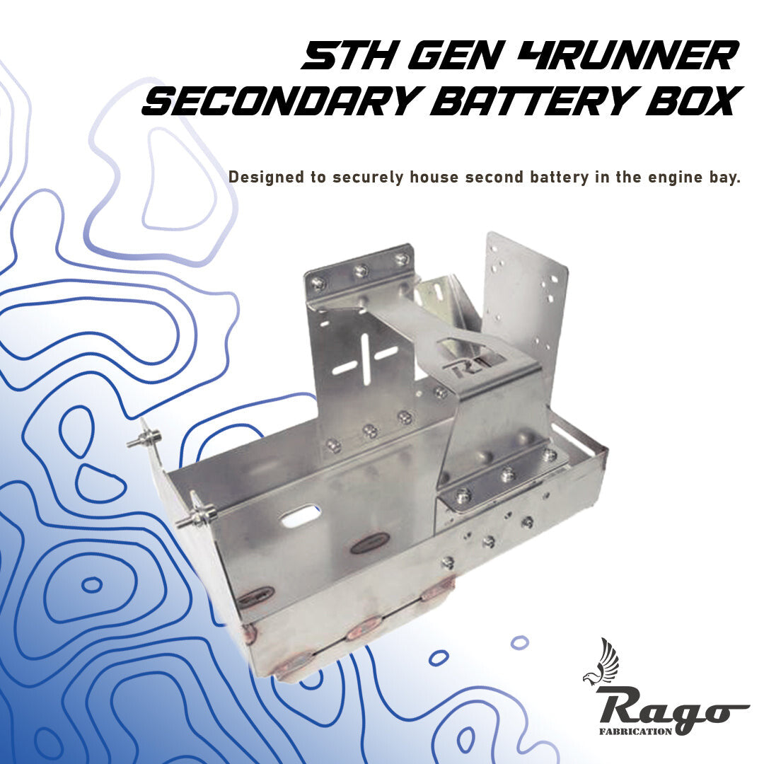 2010-2023 5th Gen Toyota 4Runner Secondary Battery Box Rago Fabrication