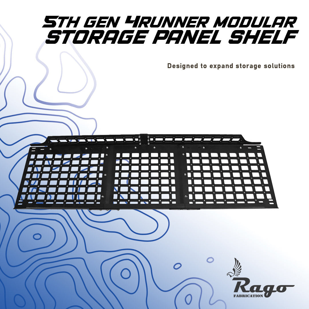 2010-2022 5th Gen Toyota 4Runner Molle Storage Panel Shelf Rago Fabrication