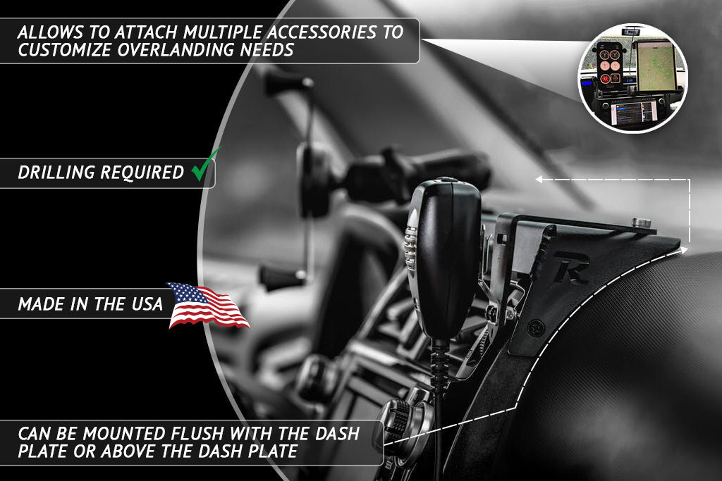 2010-2022 5th Gen 4Runner Modular Dash Mount Rago Fabrication
