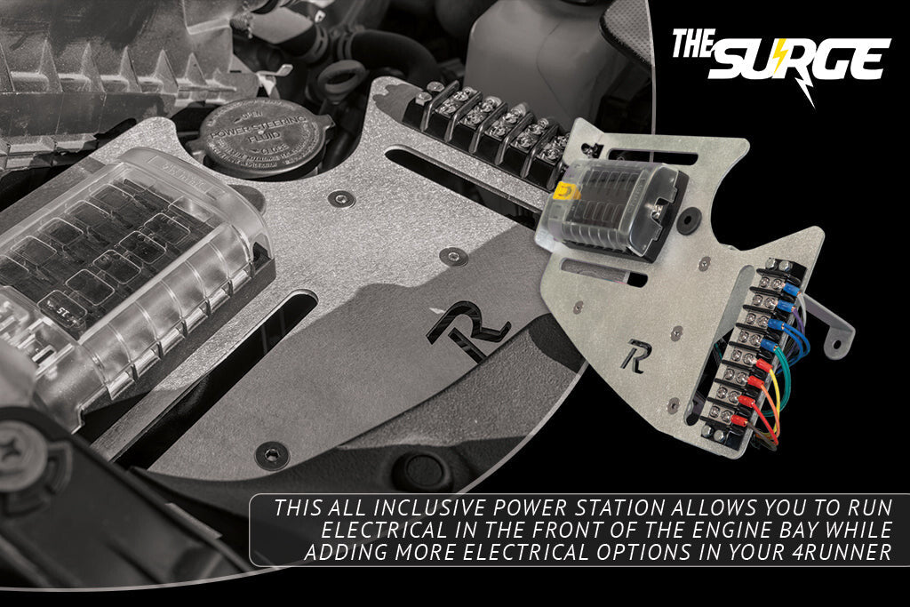 The Surge Auxiliary Under-Hood Power Station for 5th Gen 4Runner Rago Fabrication