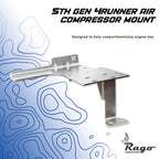 2010-2023 5th Gen Toyota 4Runner Air Compressor Mount Rago Fabrication