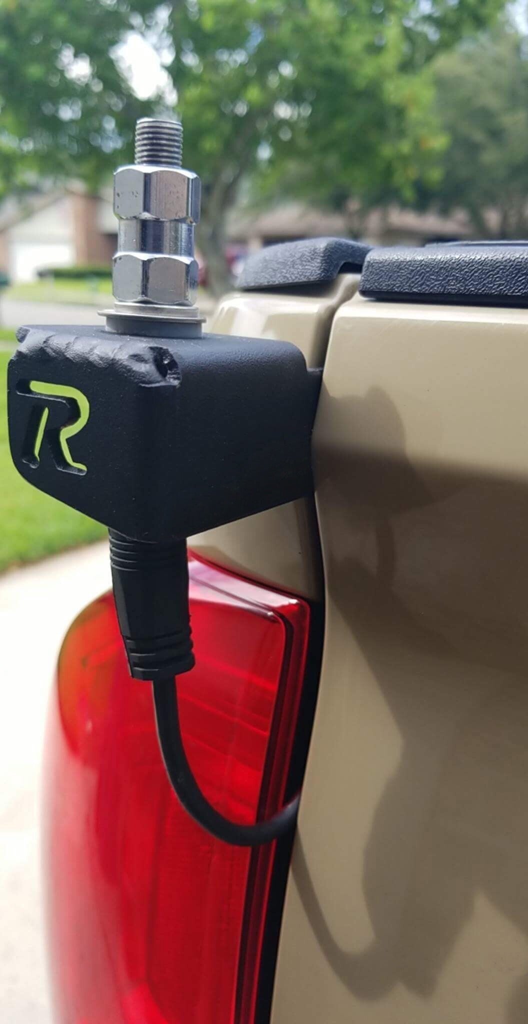 2016-2023 3rd Gen Toyota Tacoma CB Antenna Mount or Whip Flag Mount Passenger Side Rago Fabrication