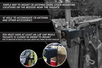 2016-2023 3rd Gen Toyota Tacoma CB Antenna Mount or Whip Flag Mount Passenger Side Rago Fabrication