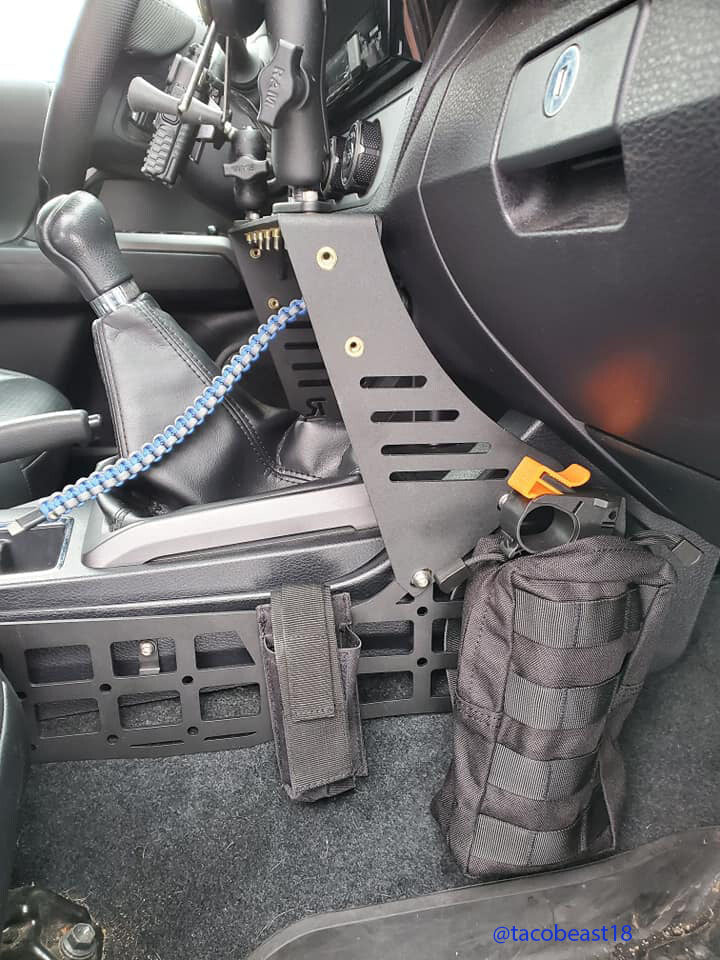 2016-2023 3rd Gen Toyota Tacoma Center Console Molle Storage Panel Rago Fabrication