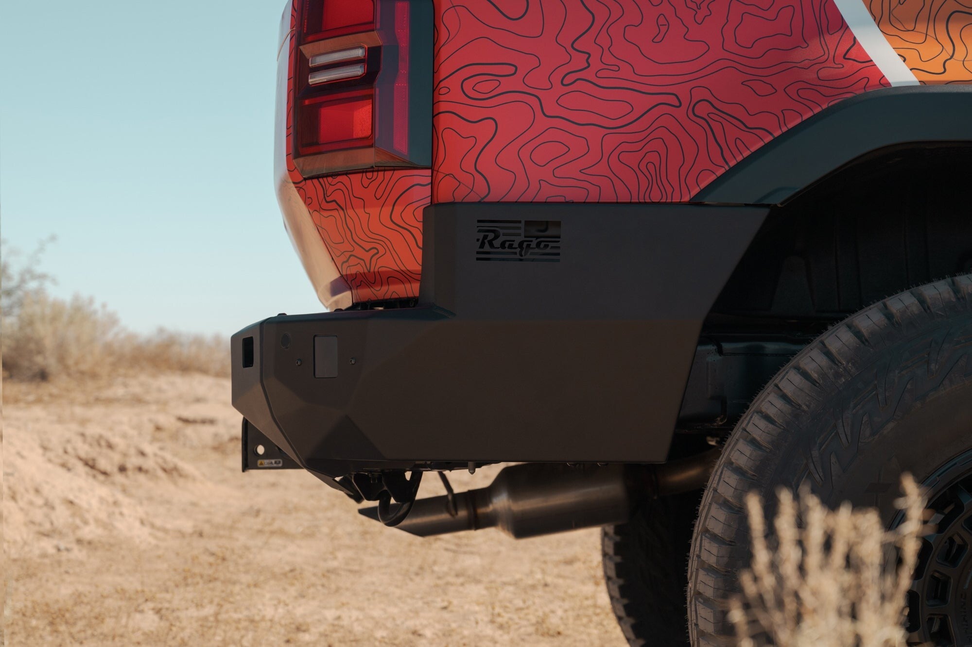 2024 Toyota Land Cruiser Full-Width Rear Bumper Rago Fabrication