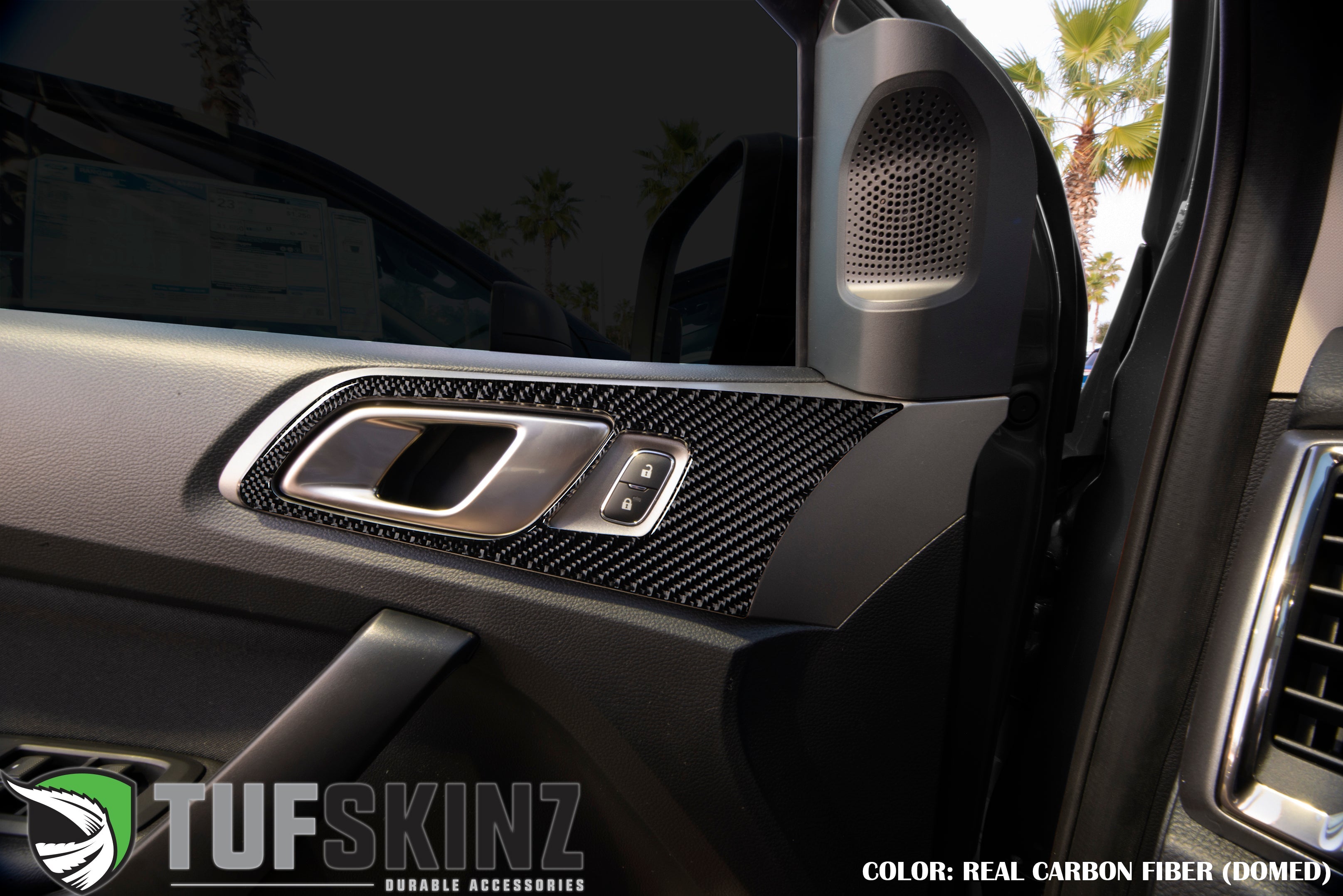 Door Handle Surround Accent Overlays Fits 2019-2023 Ford Ranger SuperCrew