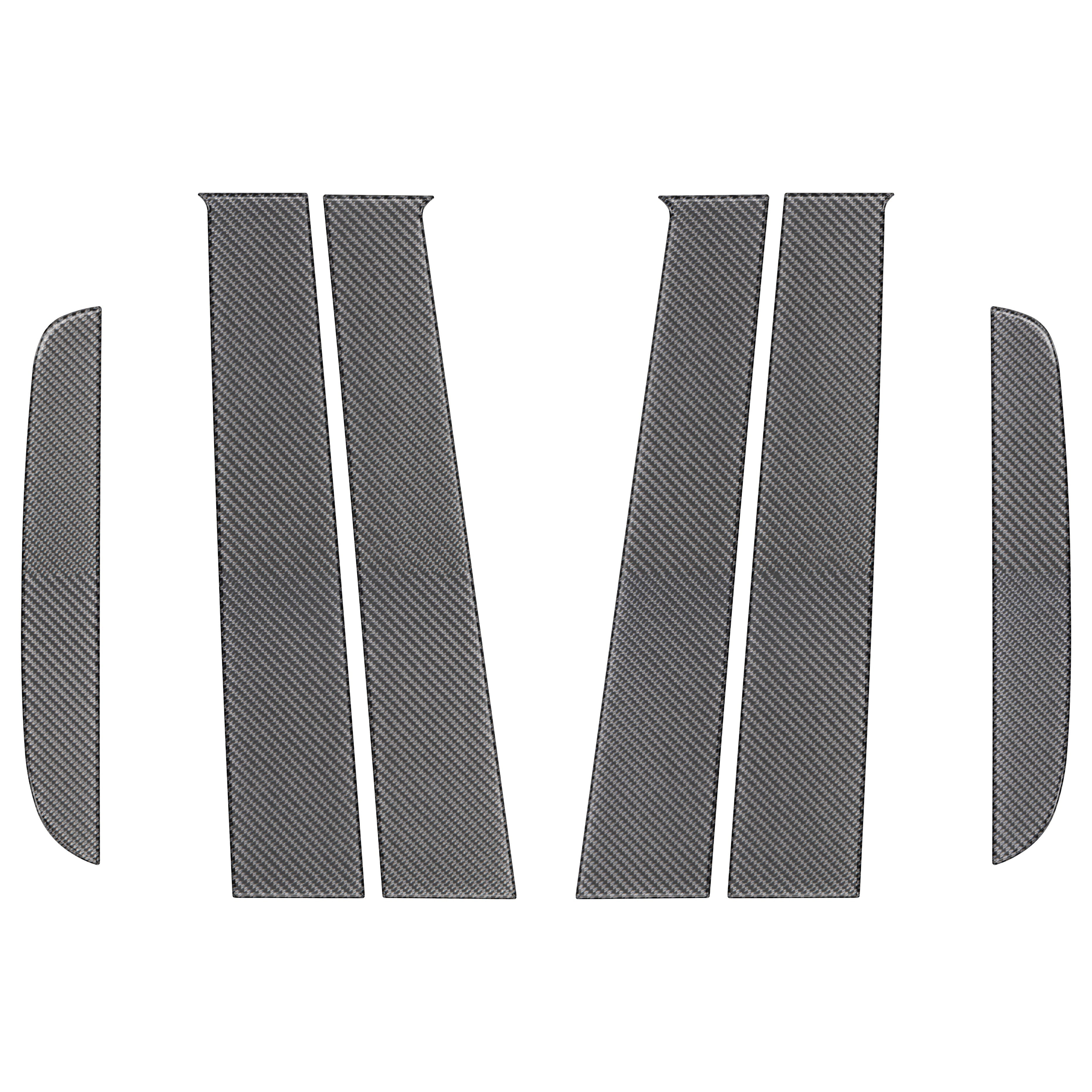 Door Pillar (B+C) Overlays Fits 2019-2023 Ford Ranger SuperCrew