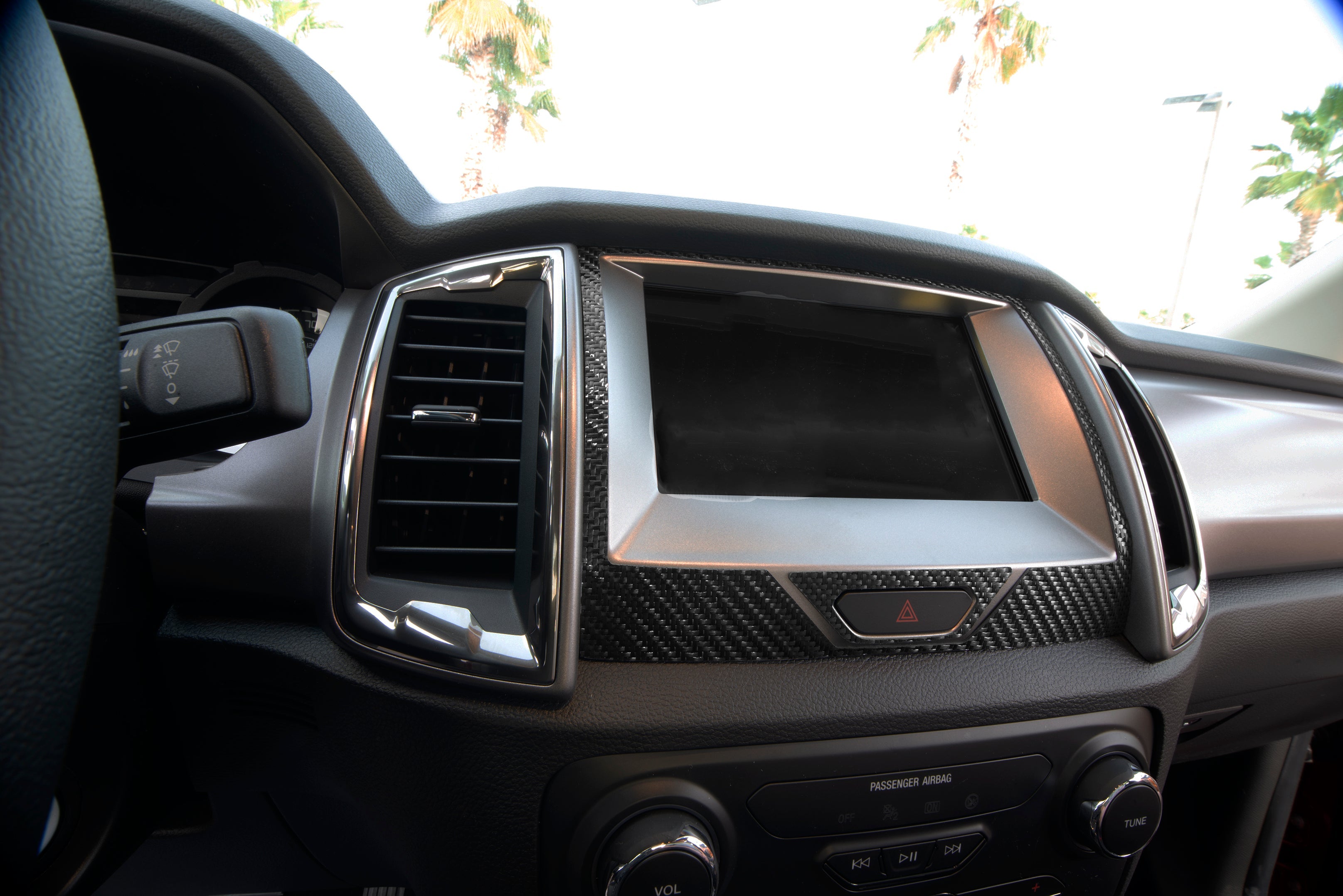 Navigation Display Accent Overlays Fits 2019-2023 Ford Ranger