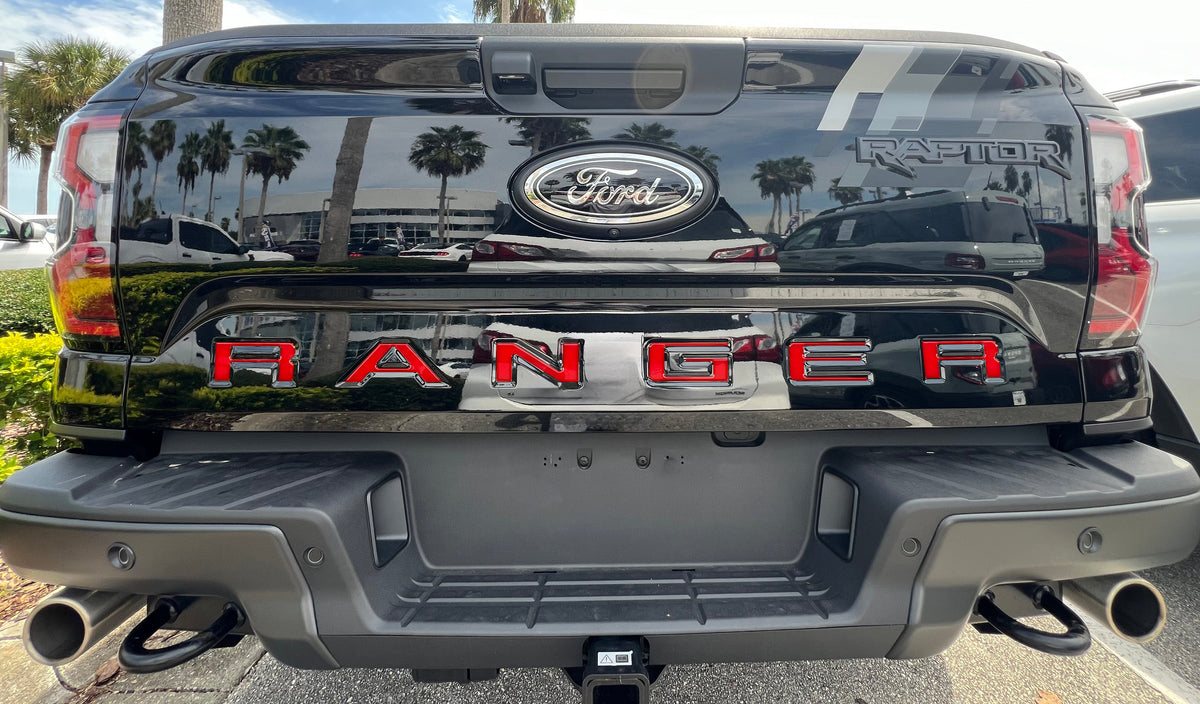 Tailgate Letter Inserts Fits 2024-2026 Ford Ranger