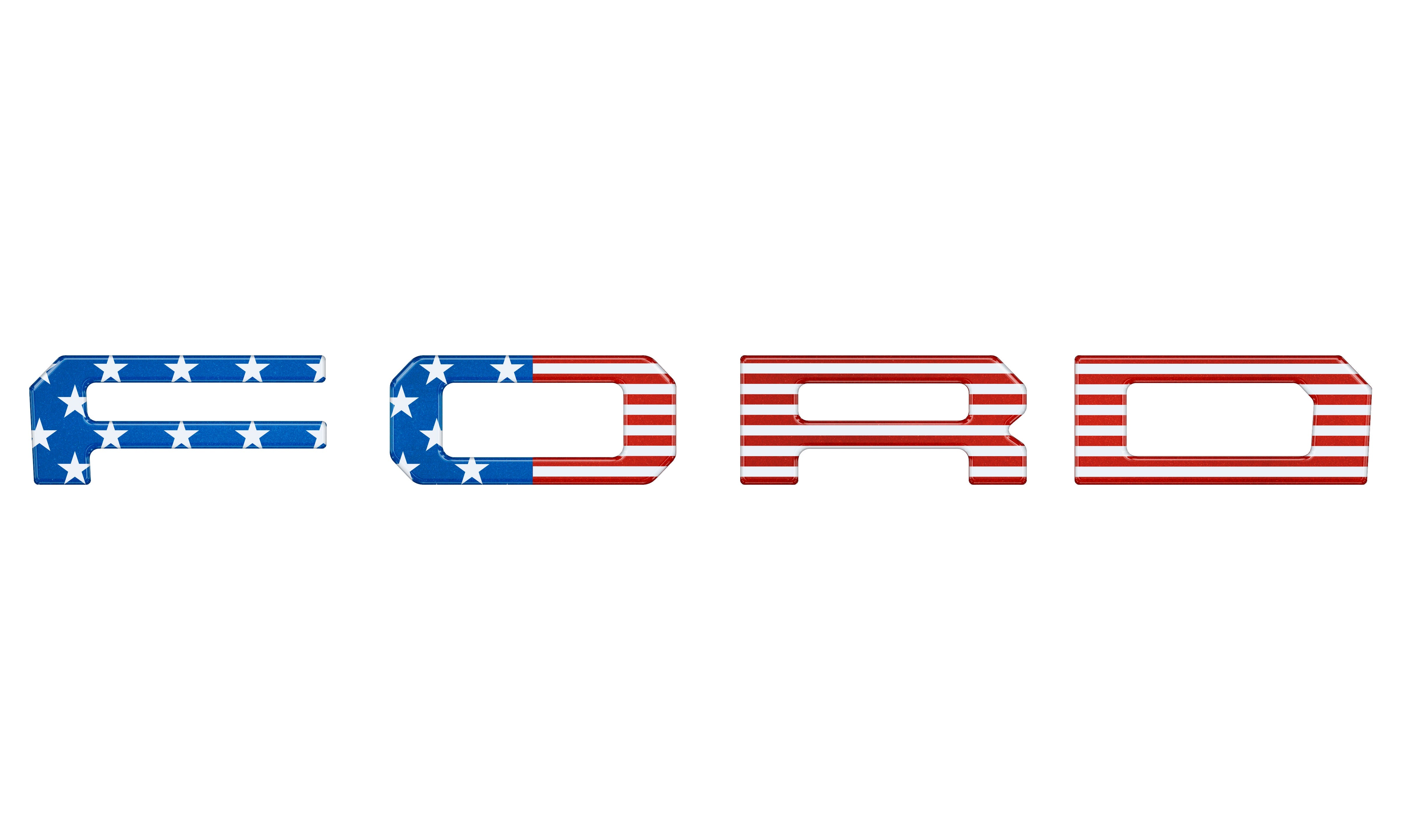 Ford Performance Grille Letter Overlays Fits 2019-2023 Ford Ranger