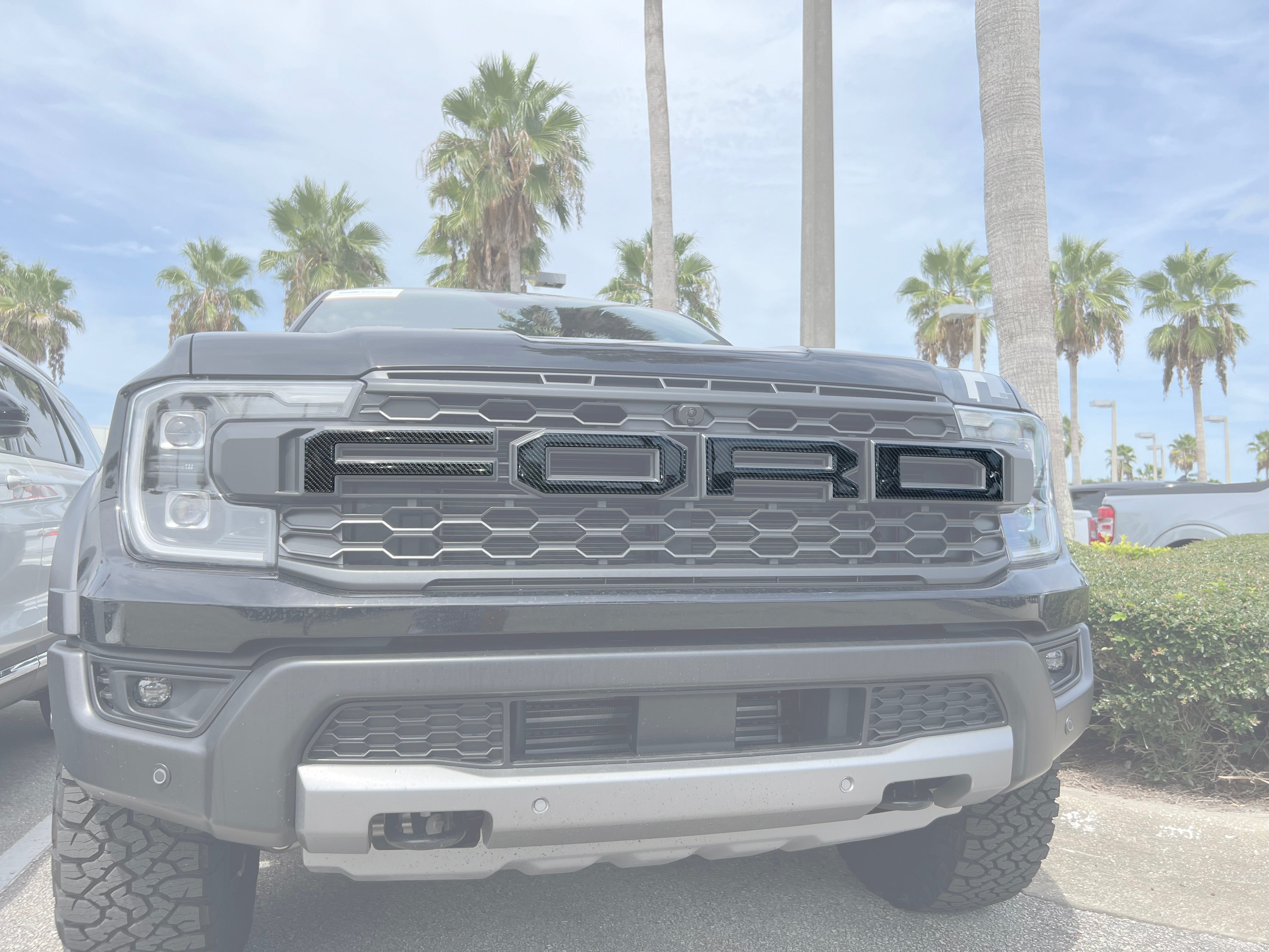 Grille Letter Overlays Fits 2024-2026 Ford Ranger Raptor