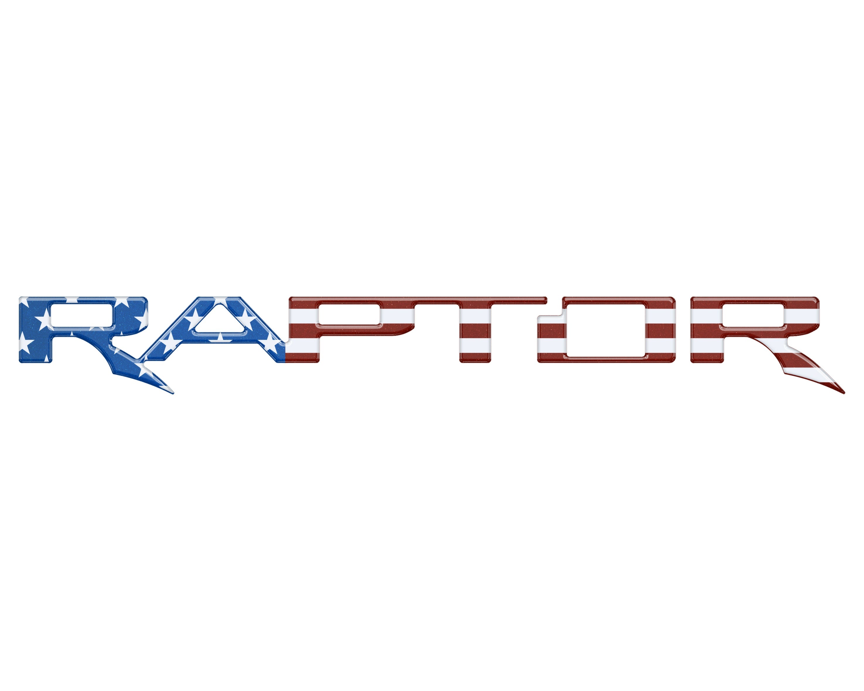 Raptor Tailgate Emblem Inserts Fits 2024-2026 Ford Ranger
